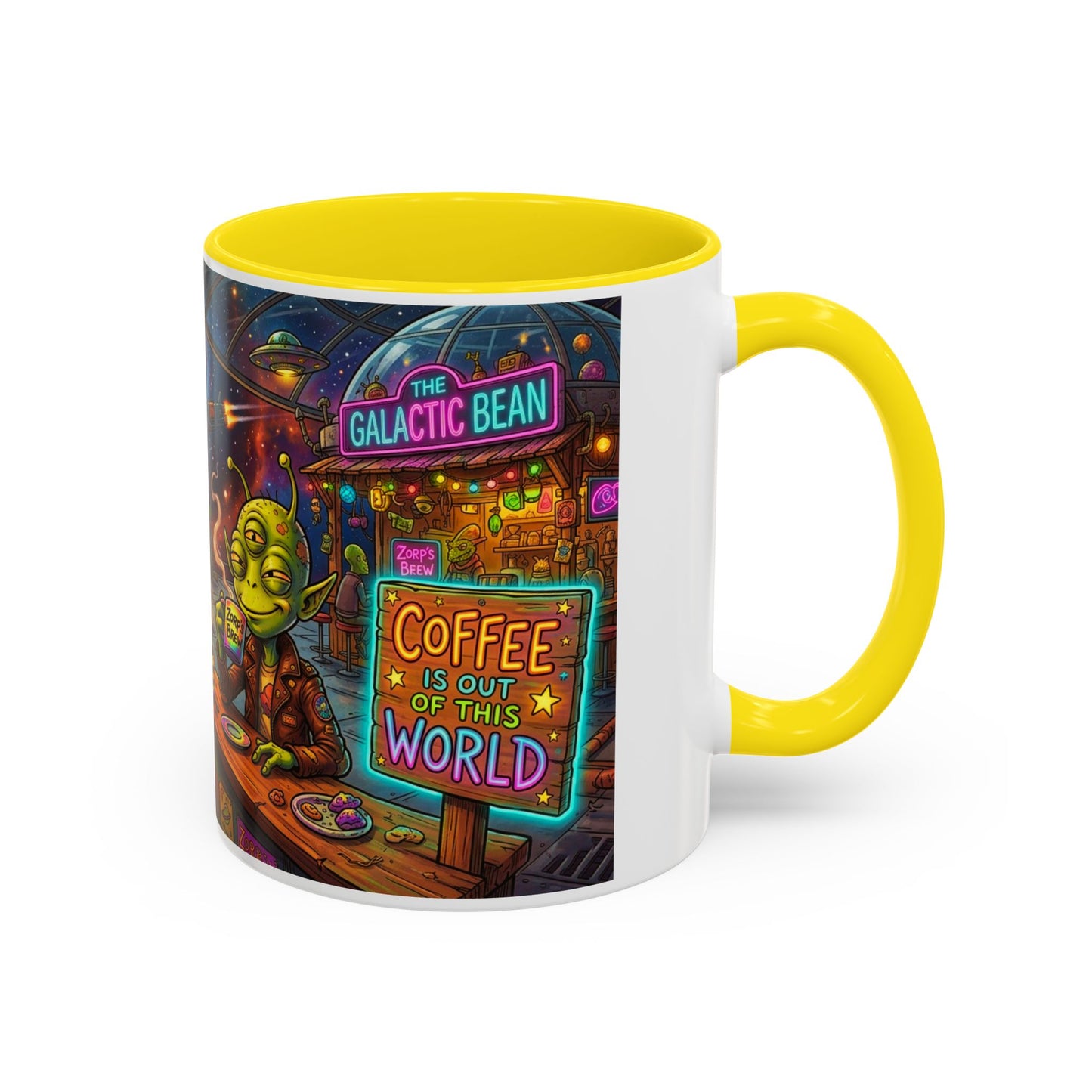 Coffee Is Out of This World Funny Accent Coffee Mug — Unique Gift for Coffee Lovers