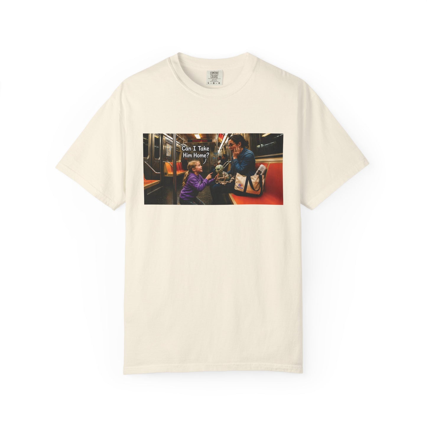 Can I Take Him Home? Funny Garment-Dyed T-Shirt — Cute Gift for Him or Her