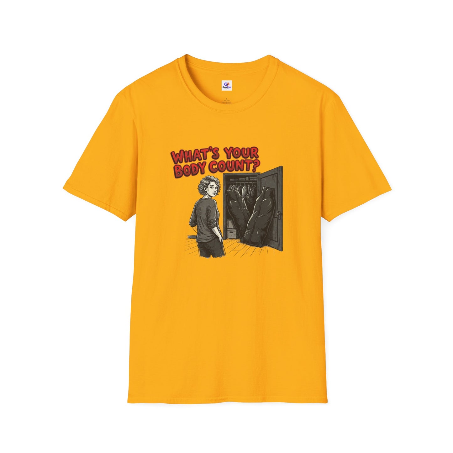 Body Count Funny Adult Humor Softstyle Tee — Gag Gift for Him or Her
