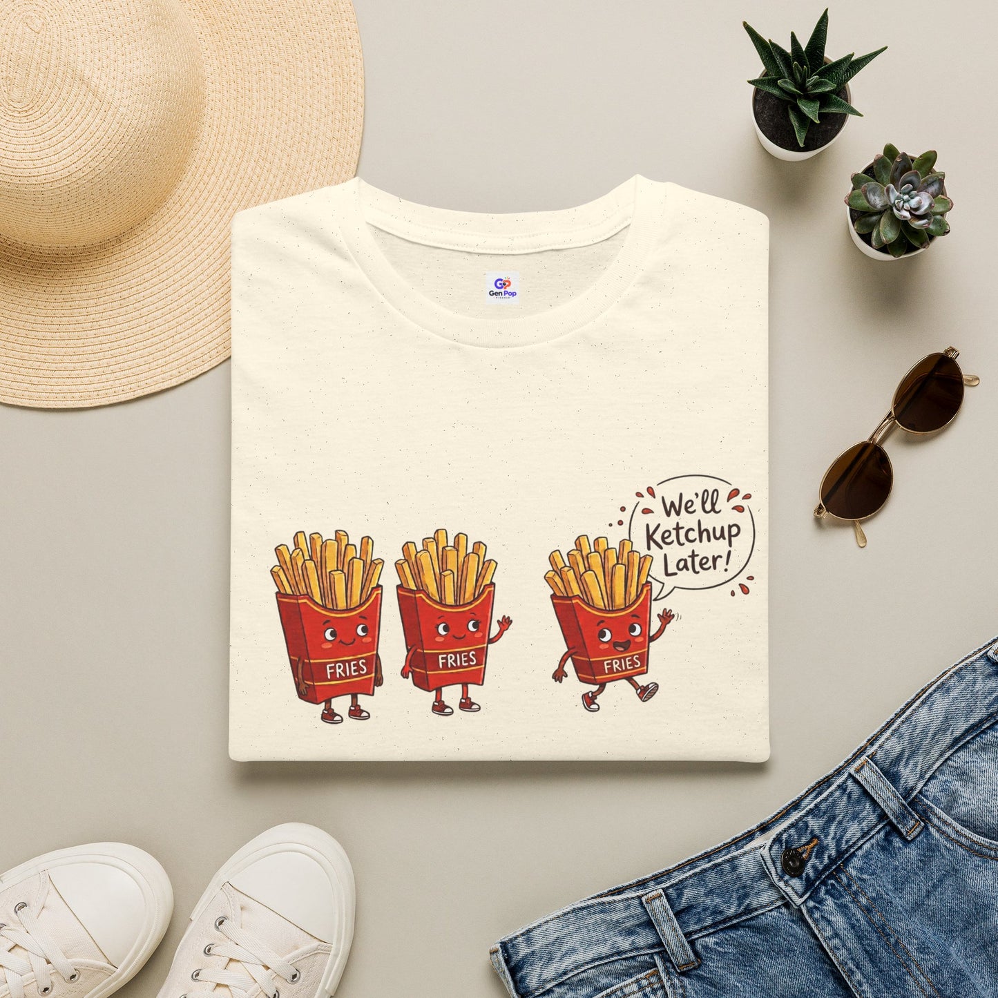 Ketchup Later Funny Softstyle Tee — Gag Gift for Foodies