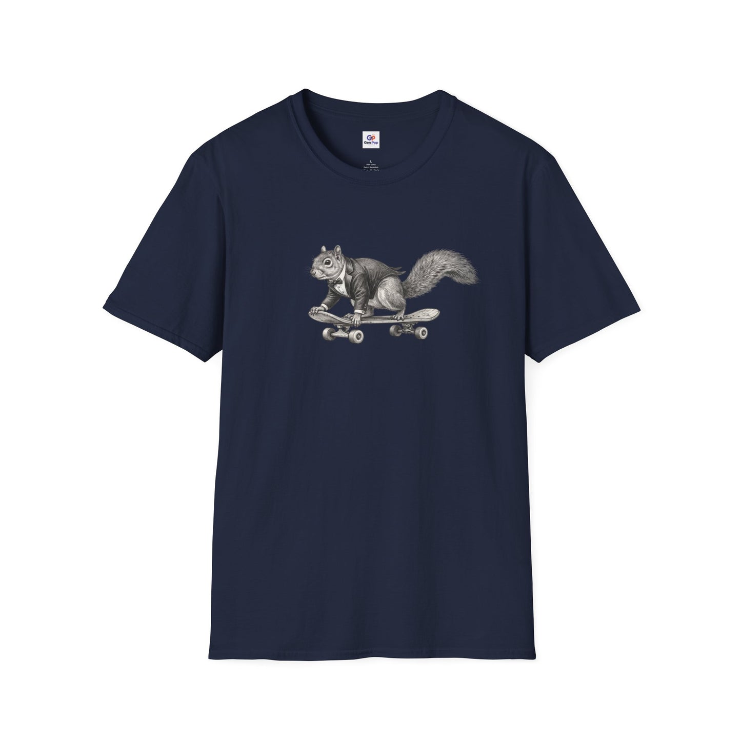 Fancy Skater Boy Graphic Softstyle Tee — Unique Gift for Him or Her