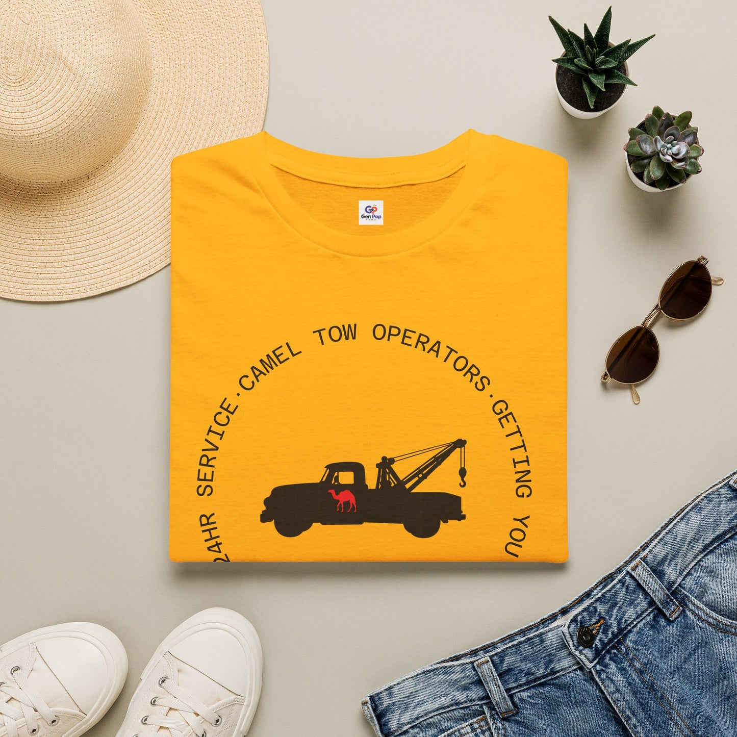 Camel Tow Operators Funny Adult Humor Softstyle Tee — Gag Gift for Him or Her