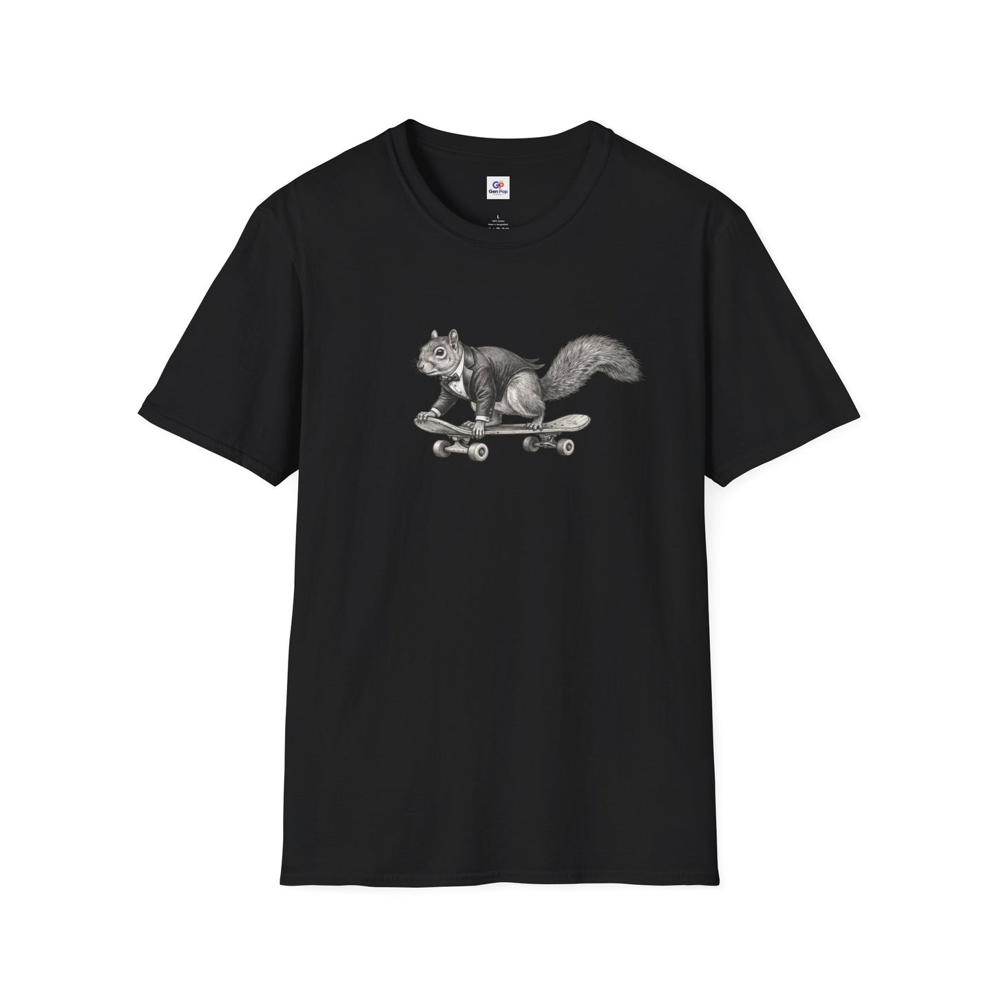 Fancy Skater Boy Graphic Softstyle Tee — Unique Gift for Him or Her