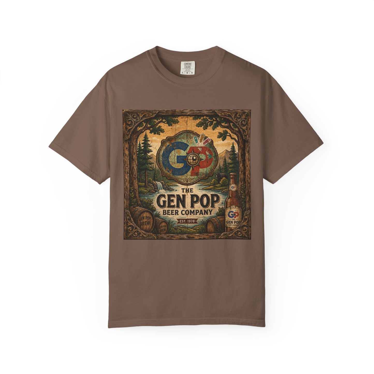 Gen Pop Beer Company Unisex Garment-Dyed T-shirt