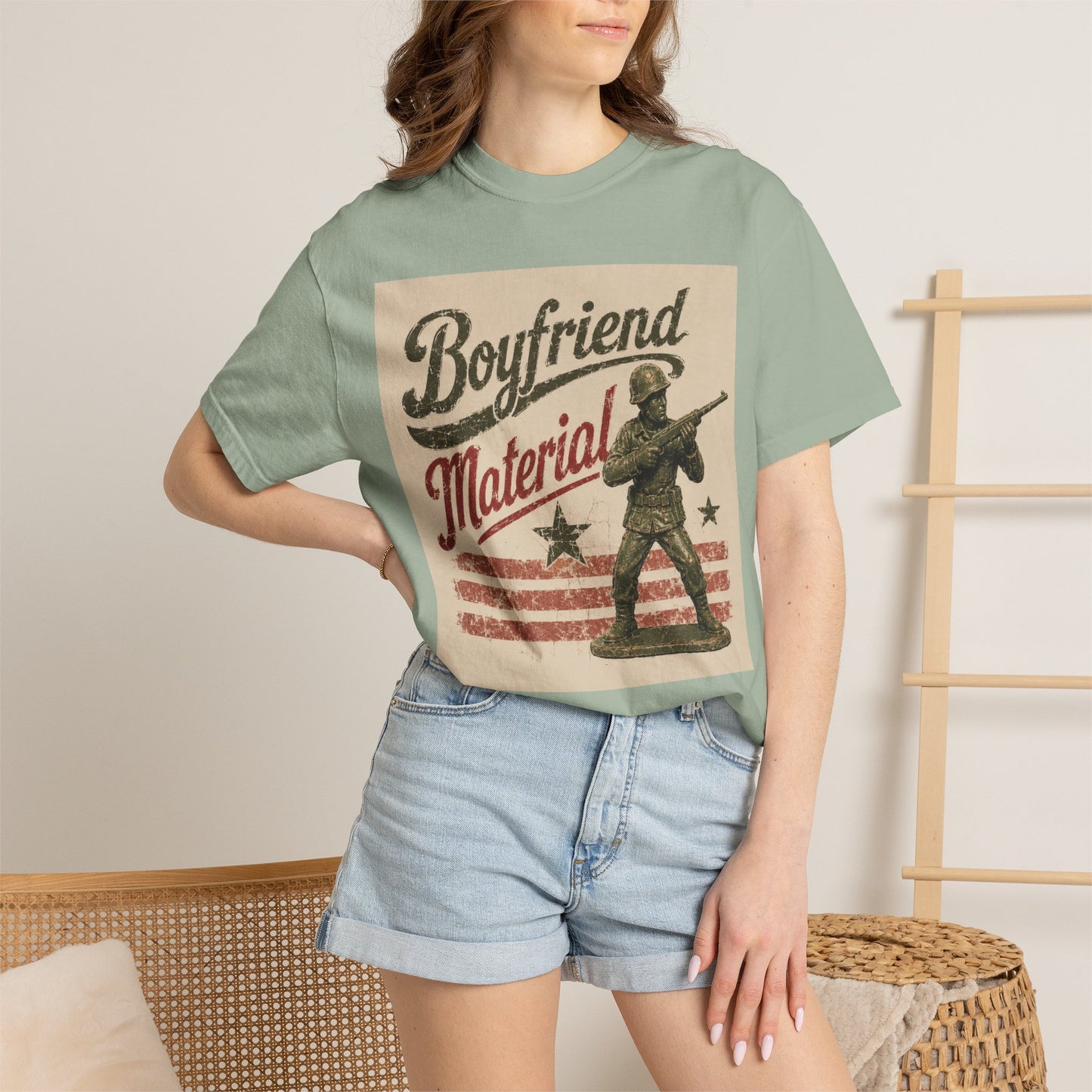 Boyfriend Material Unisex Garment-Dyed T-shirt