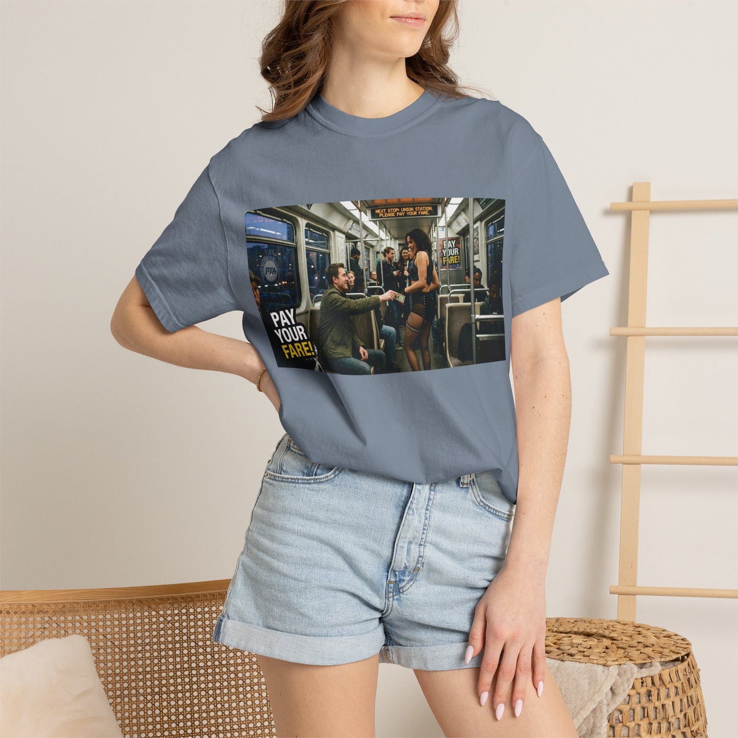 Pay Your Fare Unisex Garment-Dyed T-shirt