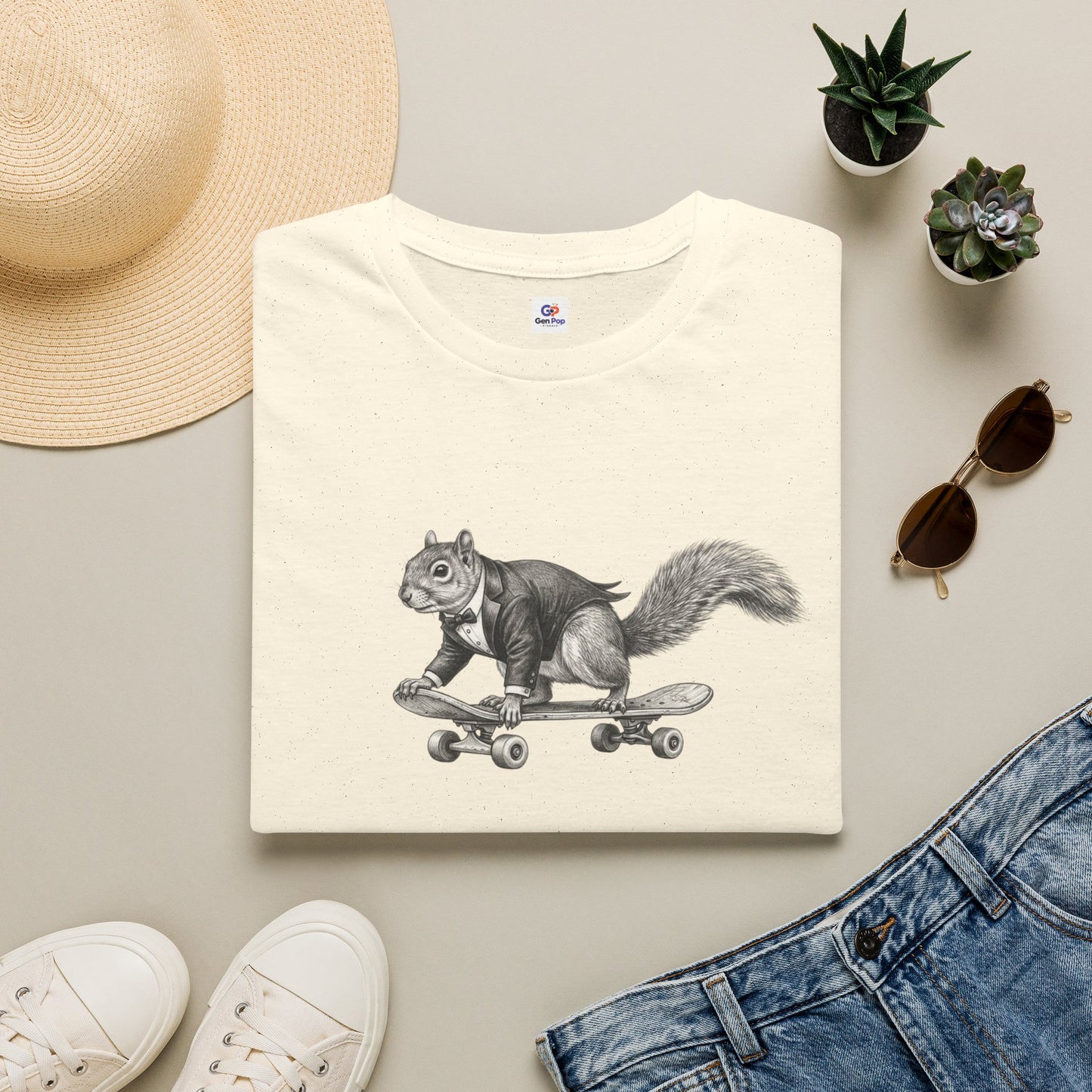 Fancy Skater Boy Graphic Softstyle Tee — Unique Gift for Him or Her