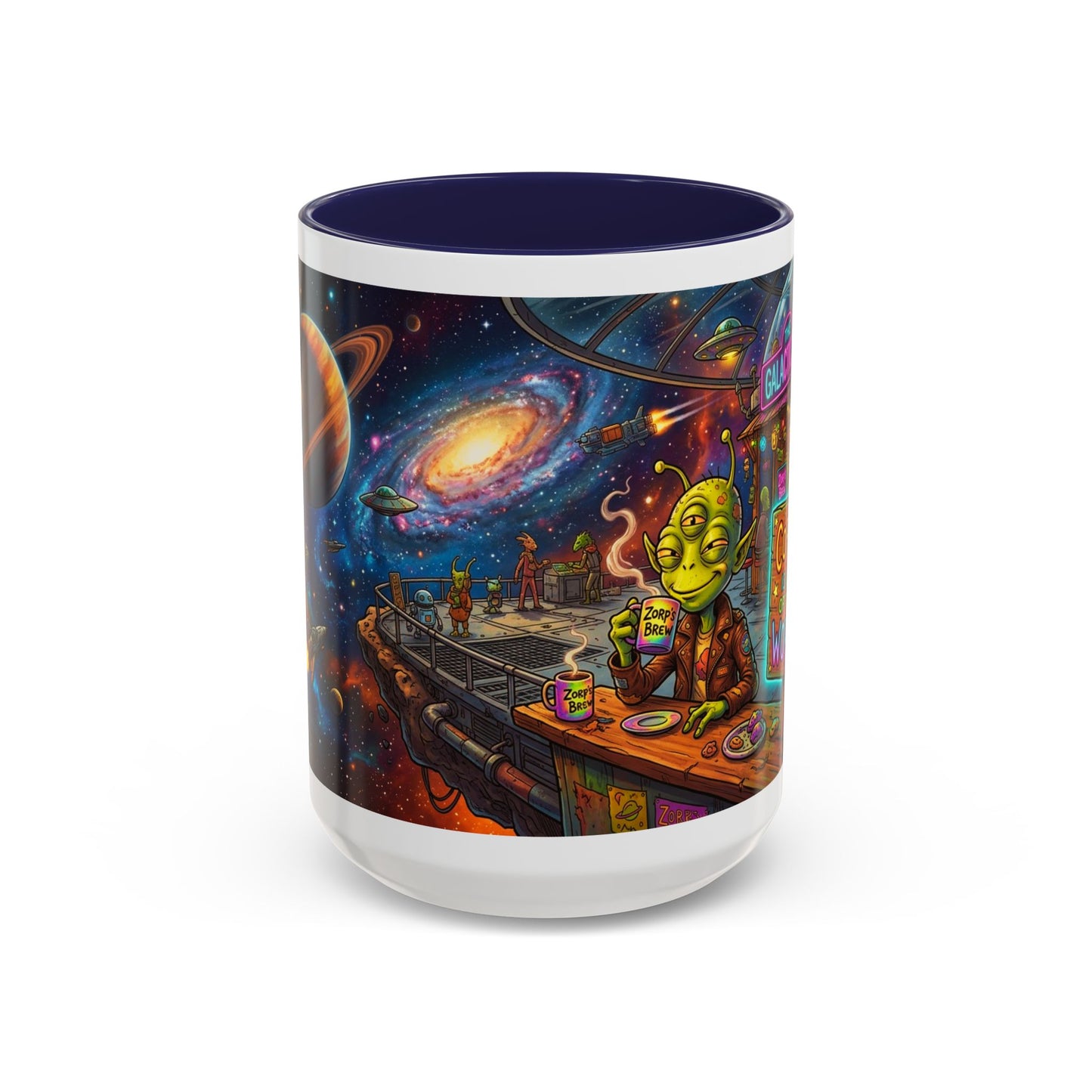 Coffee Is Out of This World Funny Accent Coffee Mug — Unique Gift for Coffee Lovers