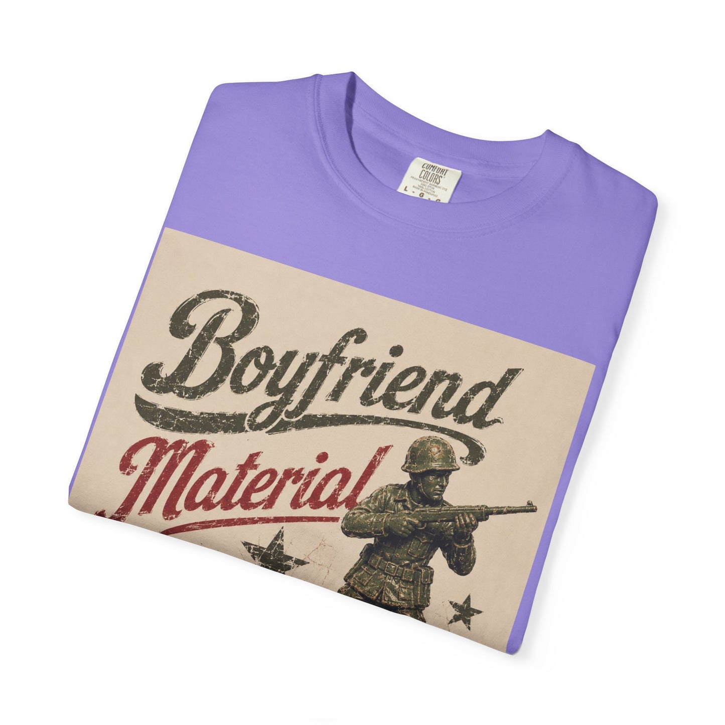 Boyfriend Material Unisex Garment-Dyed T-shirt