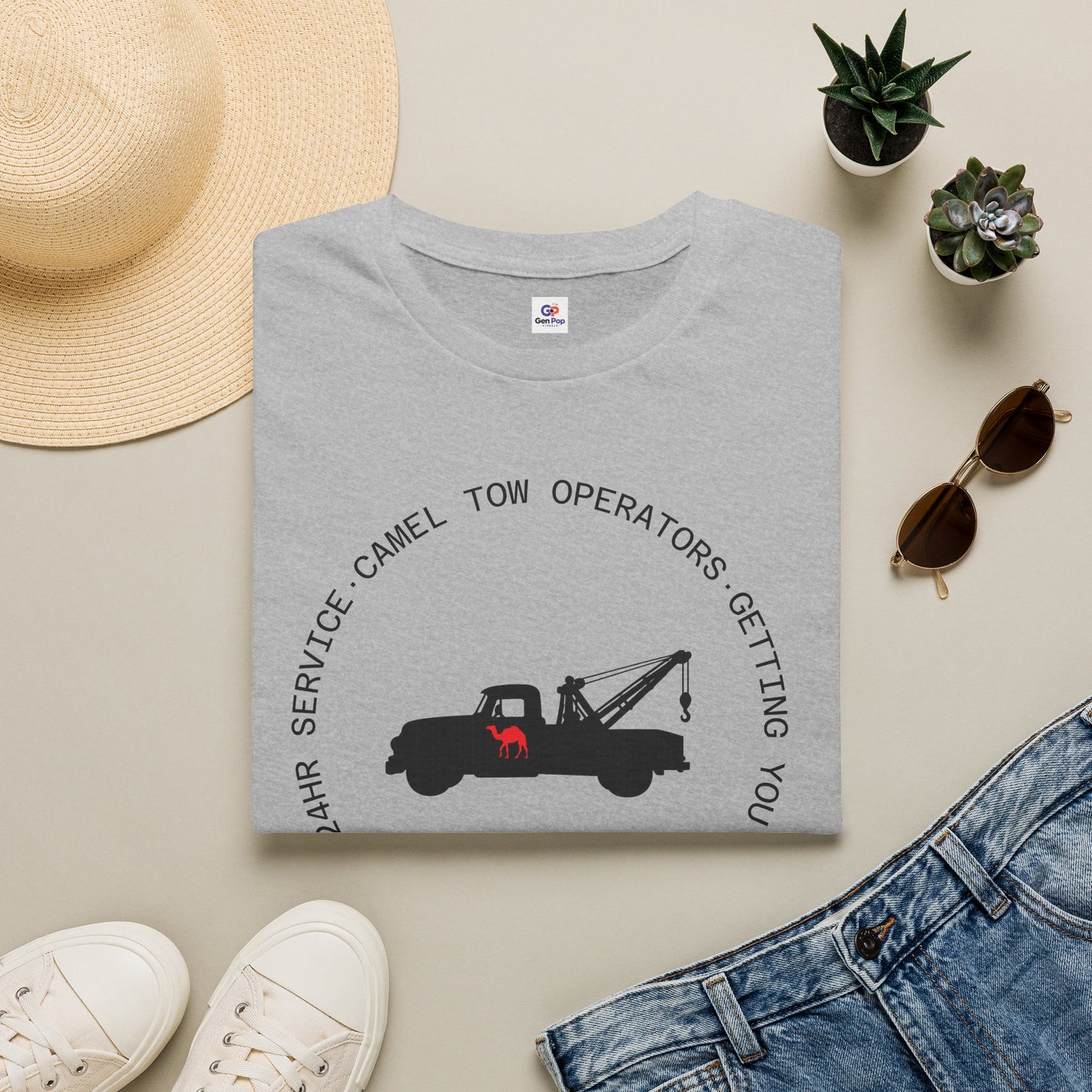 Camel Tow Operators Funny Adult Humor Softstyle Tee — Gag Gift for Him or Her