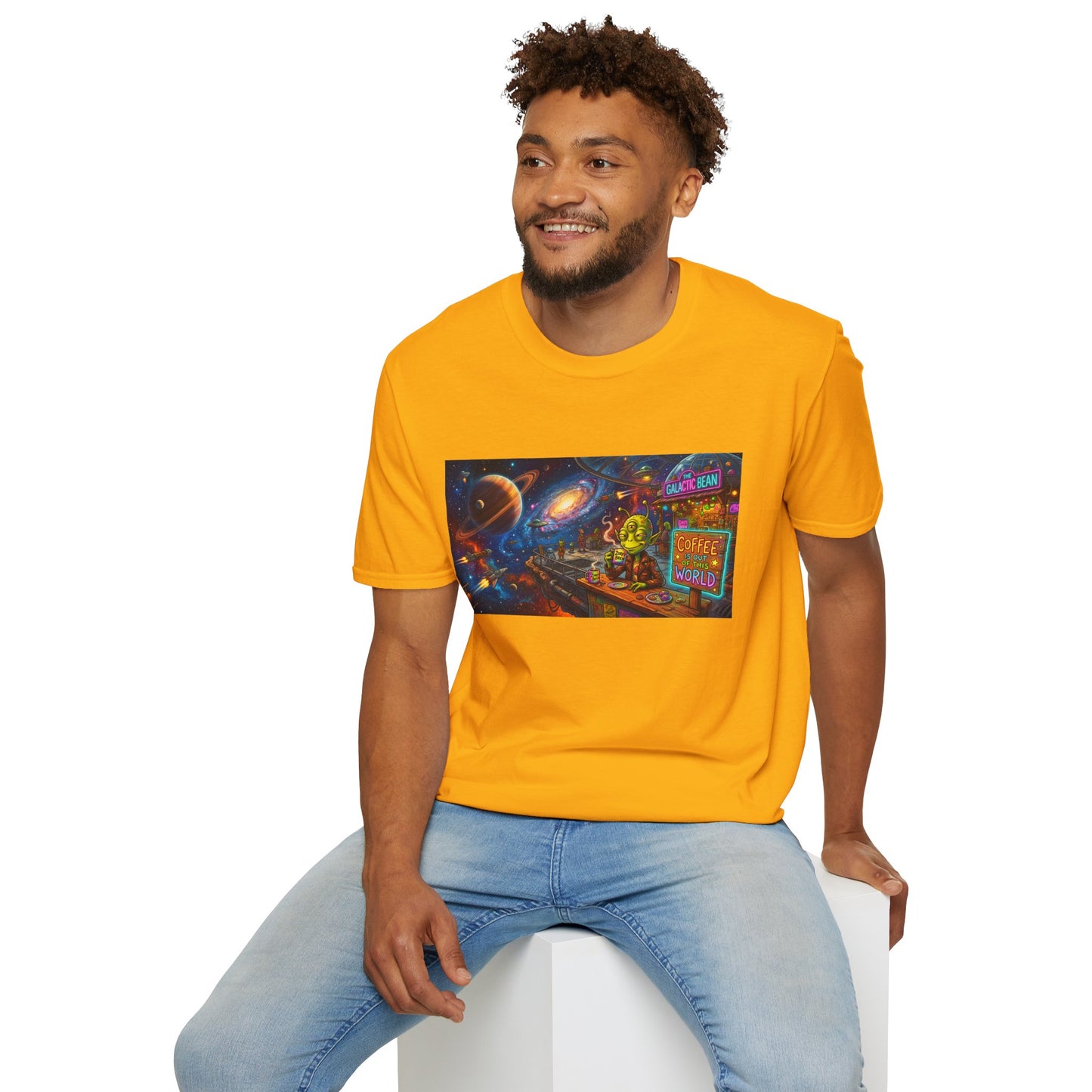 Coffee Is Out of This World Funny Softstyle Tee — Unique Gift for Coffee Lovers