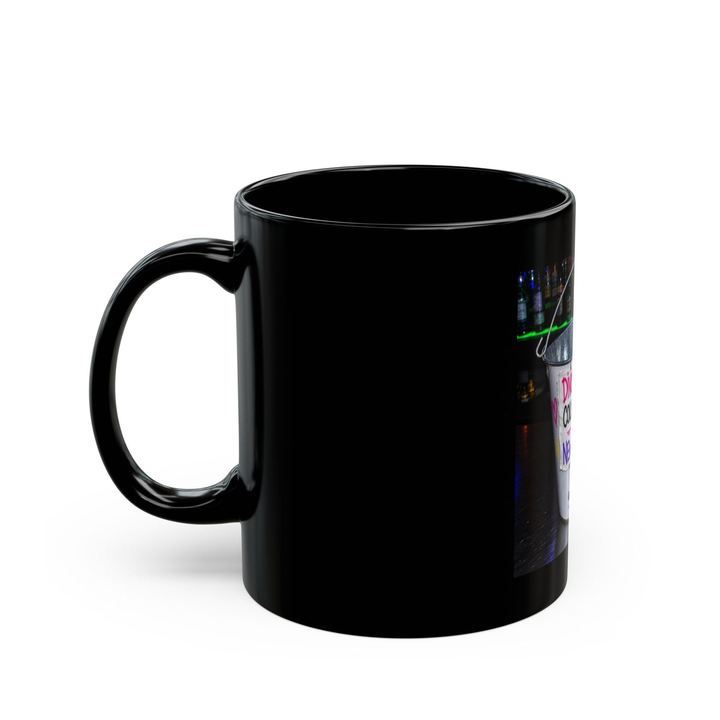 Divorced mom collecting tips for a new  Black Mug (11oz, 15oz)