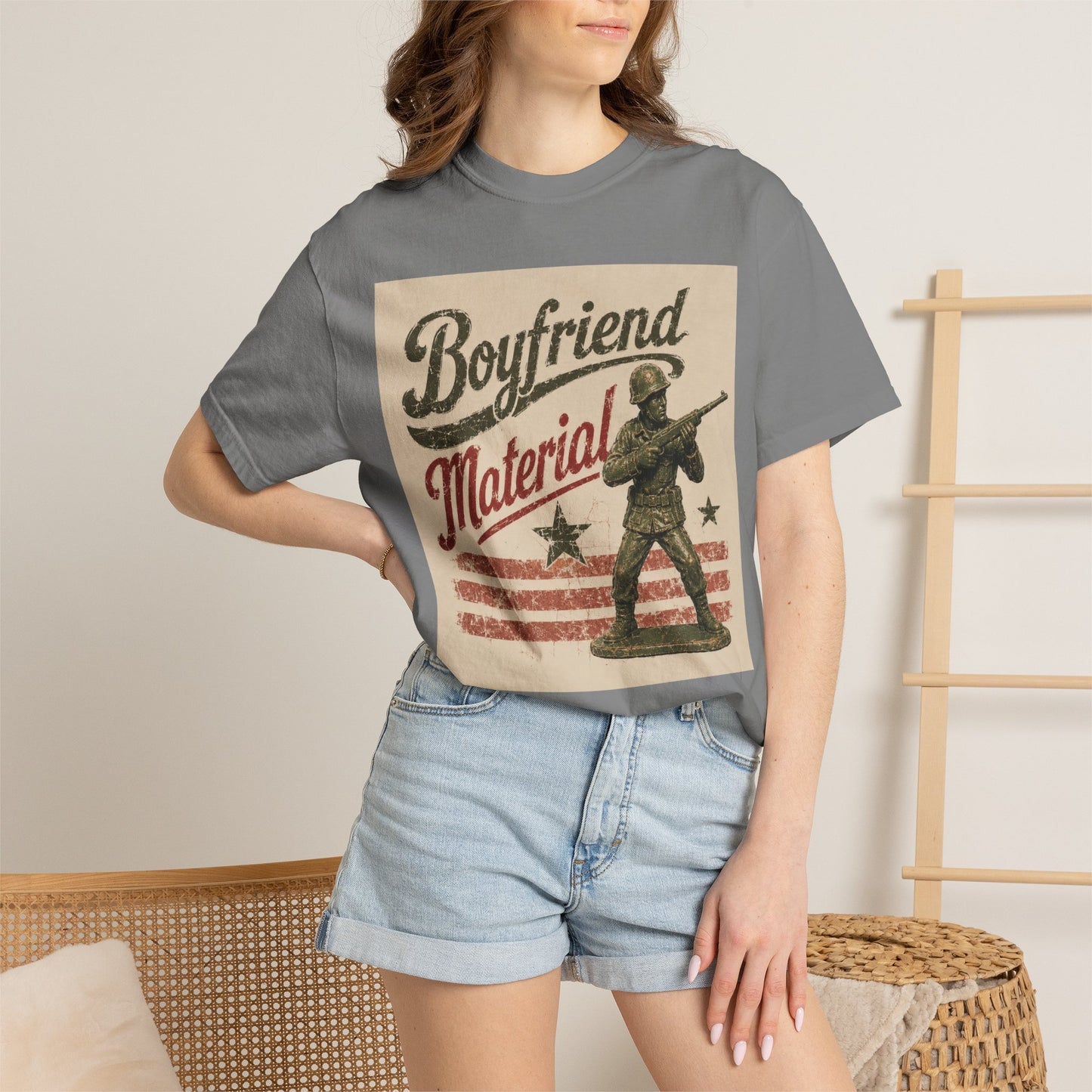 Boyfriend Material Unisex Garment-Dyed T-shirt