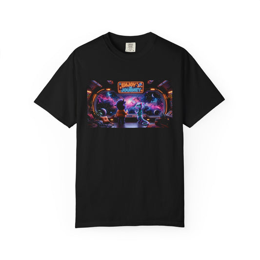 Enjoy the Journey Motivational Garment-Dyed Tee — Unique Unisex Gift