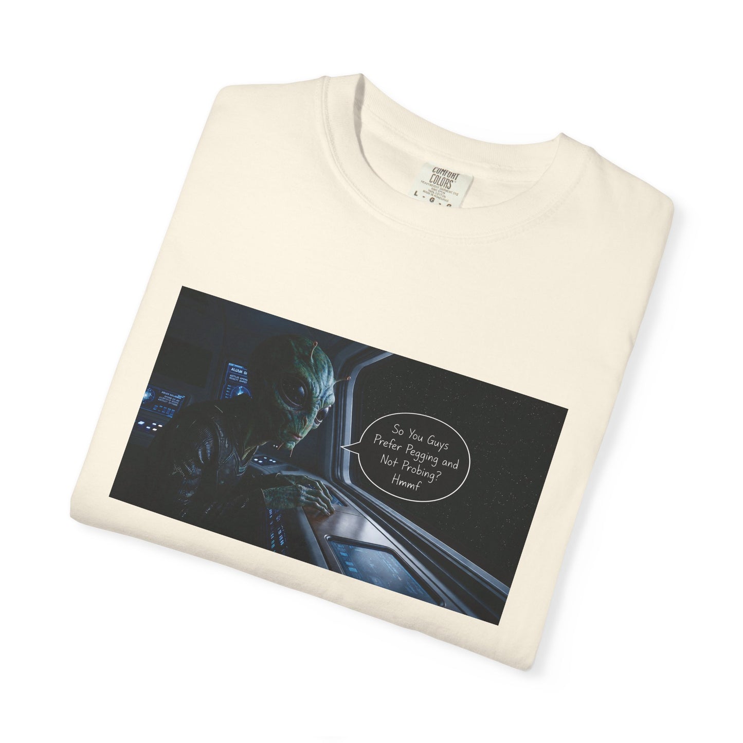 Alien Probing Unisex Garment-Dyed T-shirt
