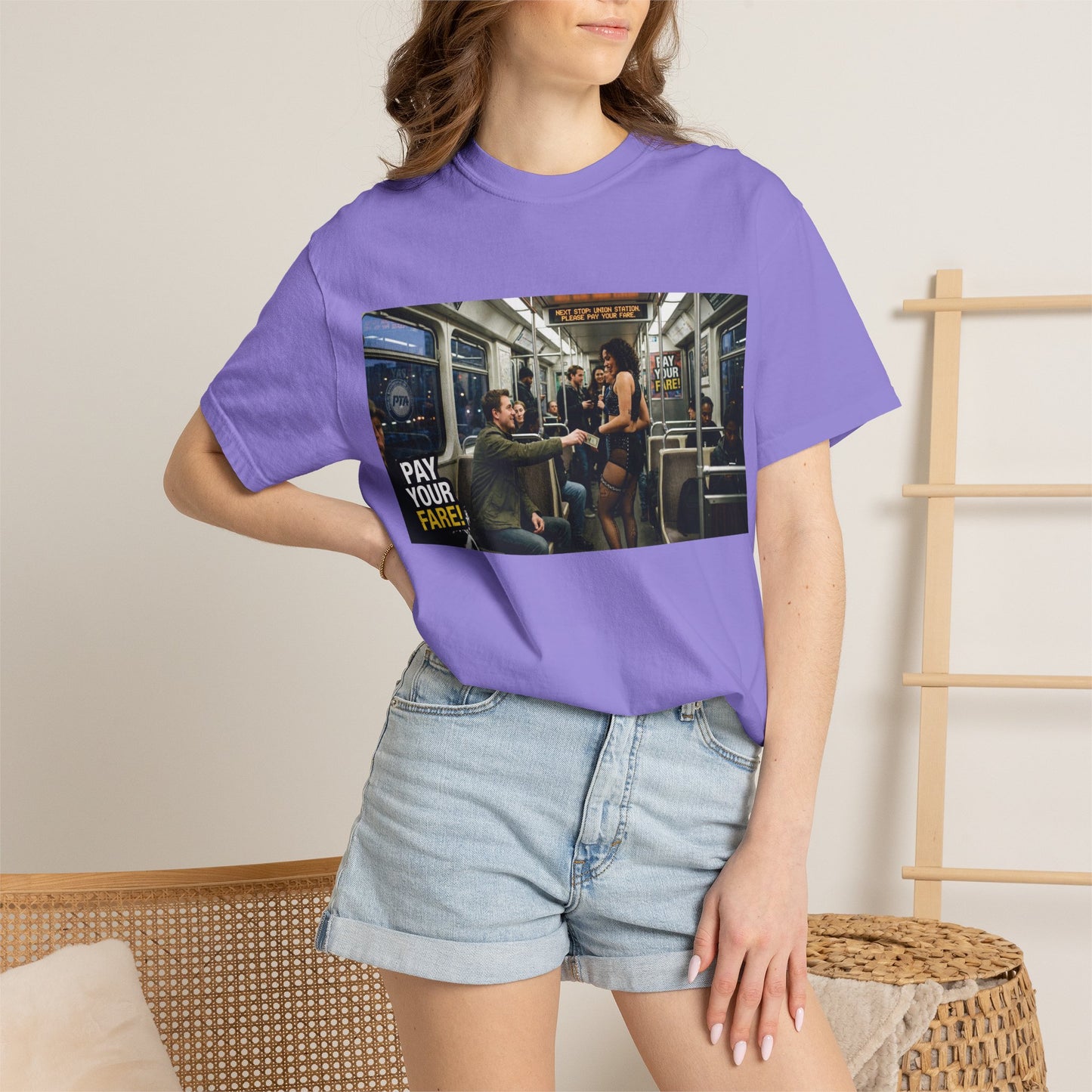 Pay Your Fare Unisex Garment-Dyed T-shirt