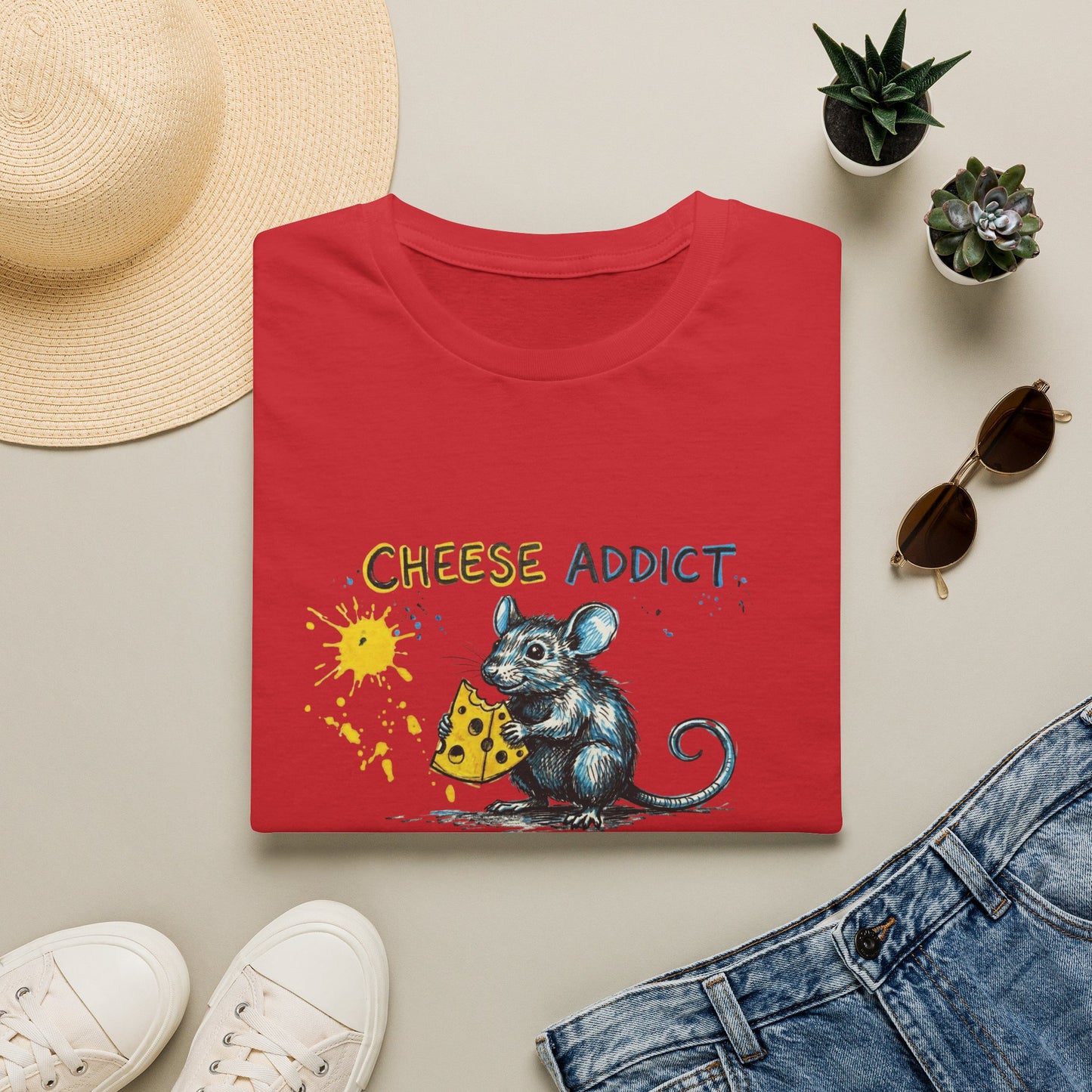 Cheese addict Unisex Softstyle T-Shirt