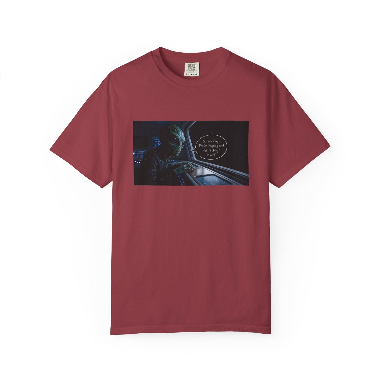 Alien Probing Unisex Garment-Dyed T-shirt