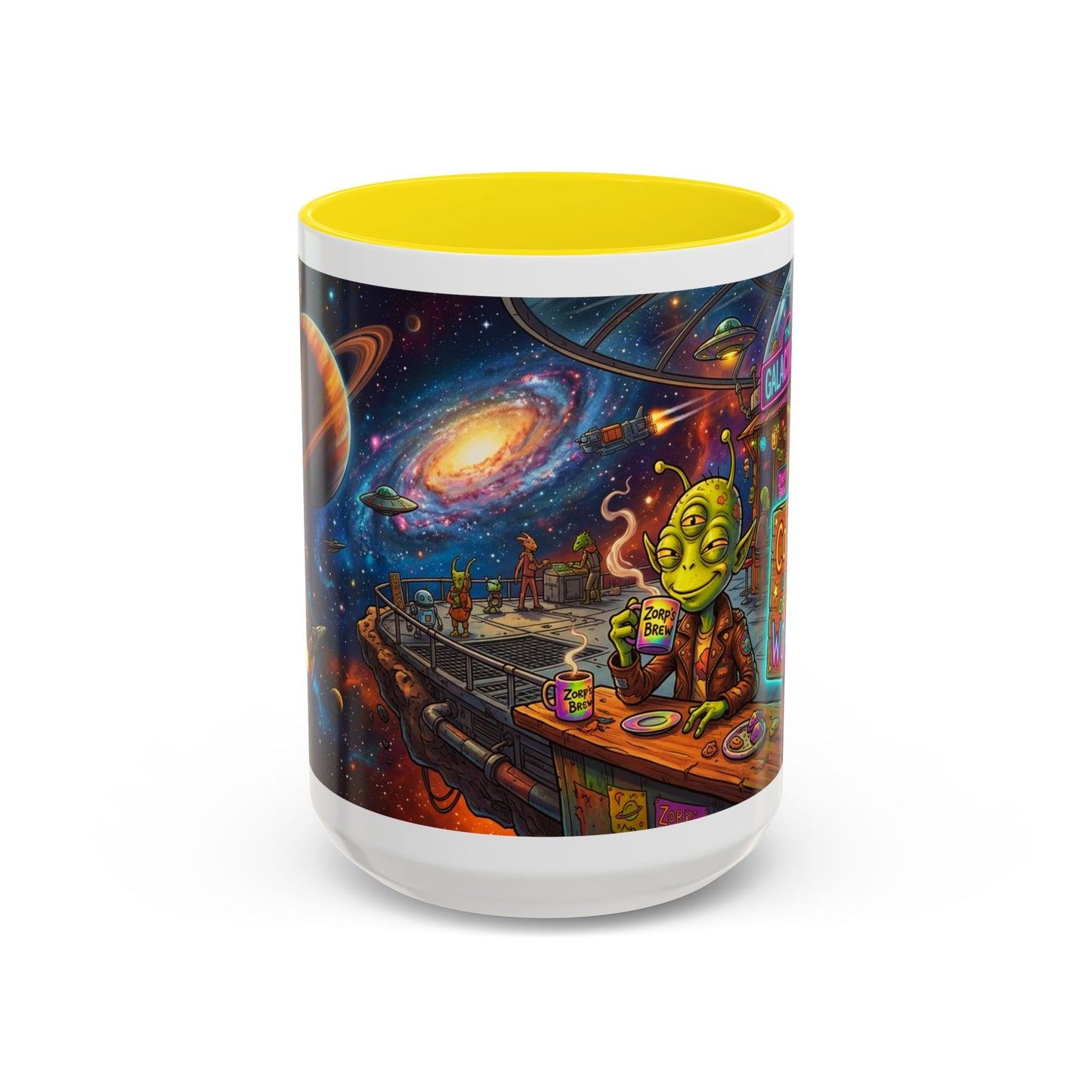 Coffee Is Out of This World Funny Accent Coffee Mug — Unique Gift for Coffee Lovers