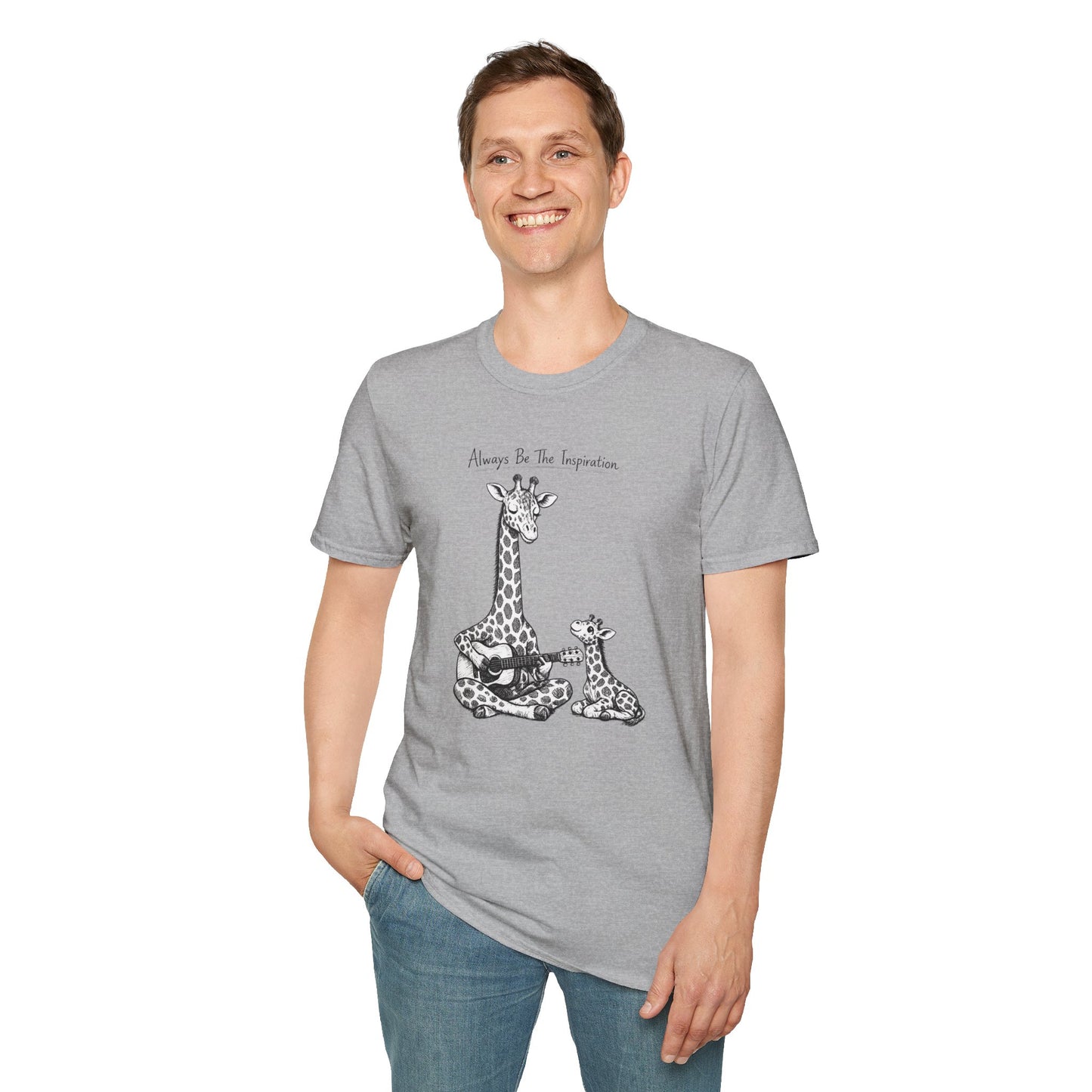 Always Be the Inspiration Motivational Softstyle Tee — Unique Unisex Gift