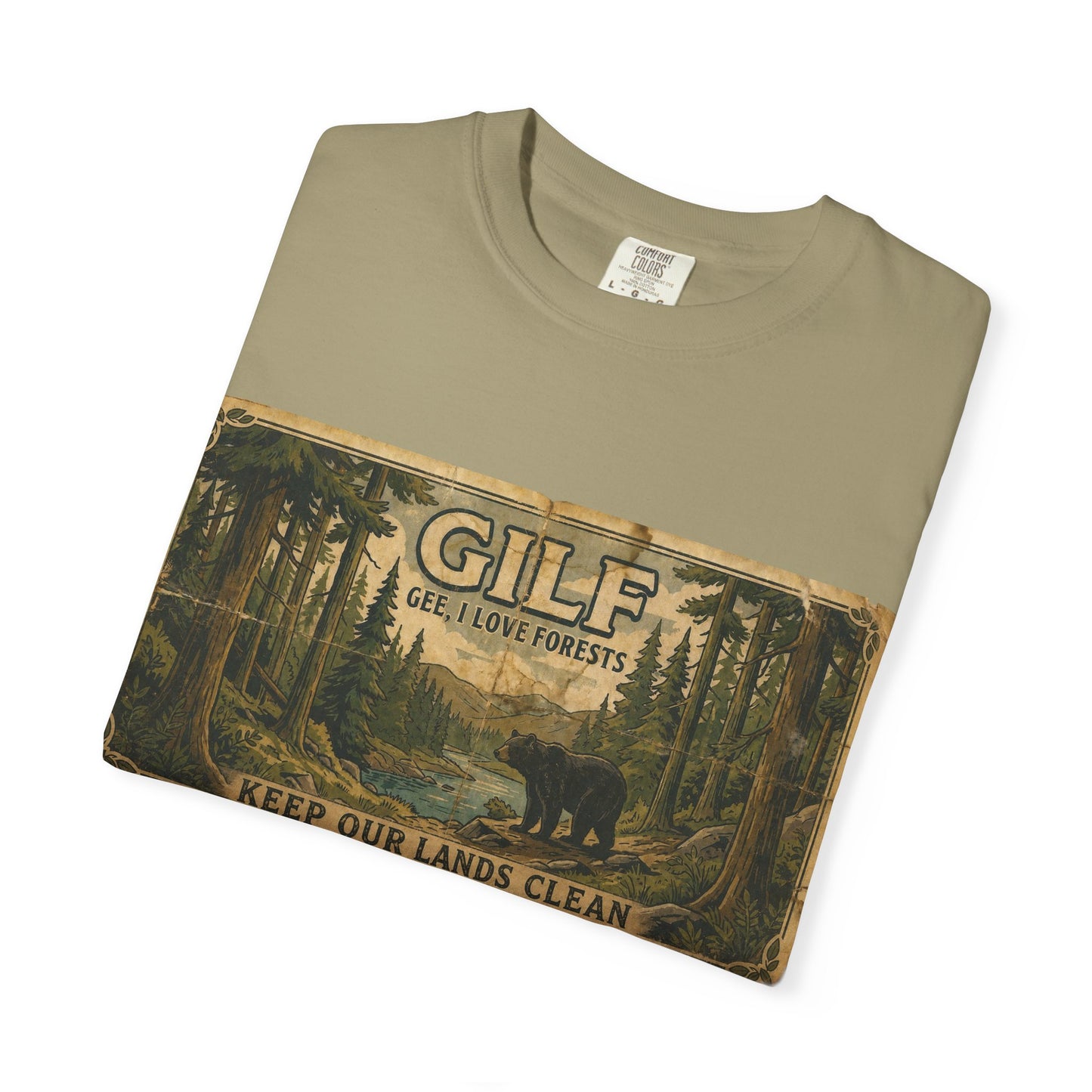 GILF Bear Unisex Garment-Dyed T-shirt