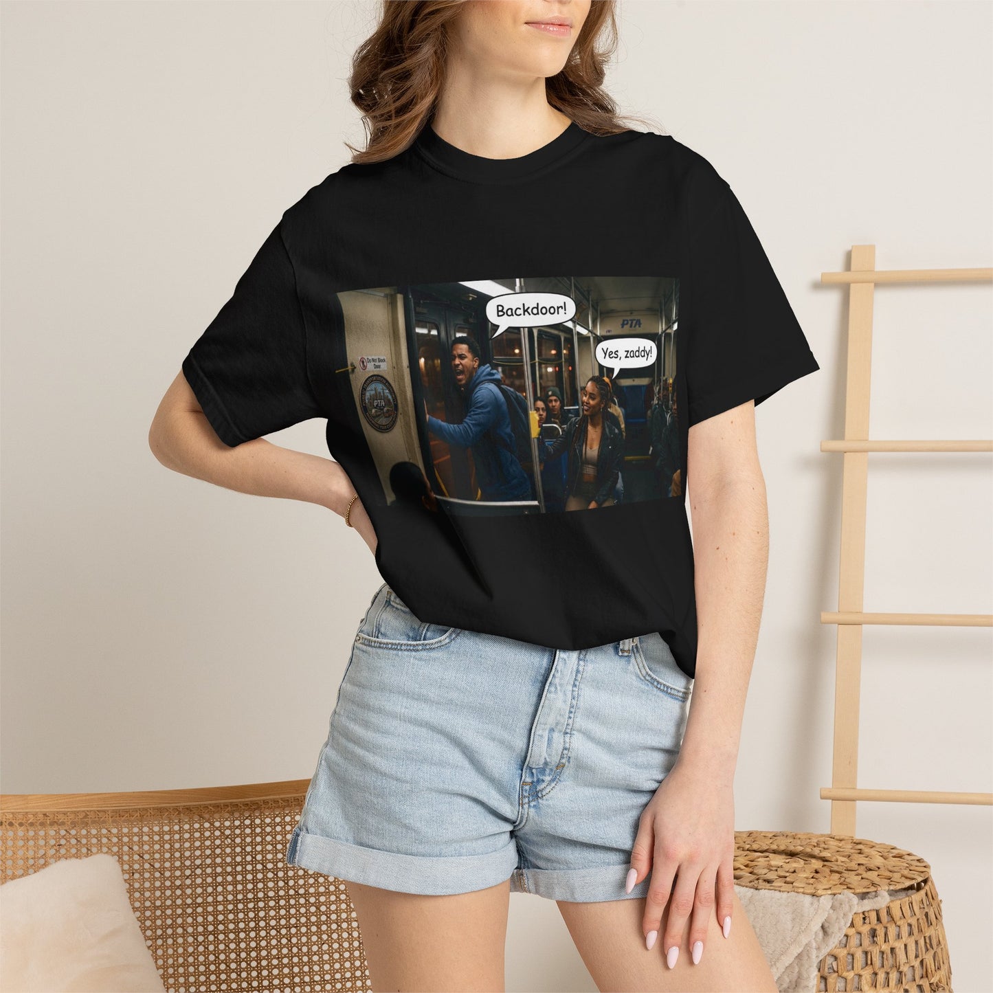 Backdoor Unisex Garment-Dyed T-shirt