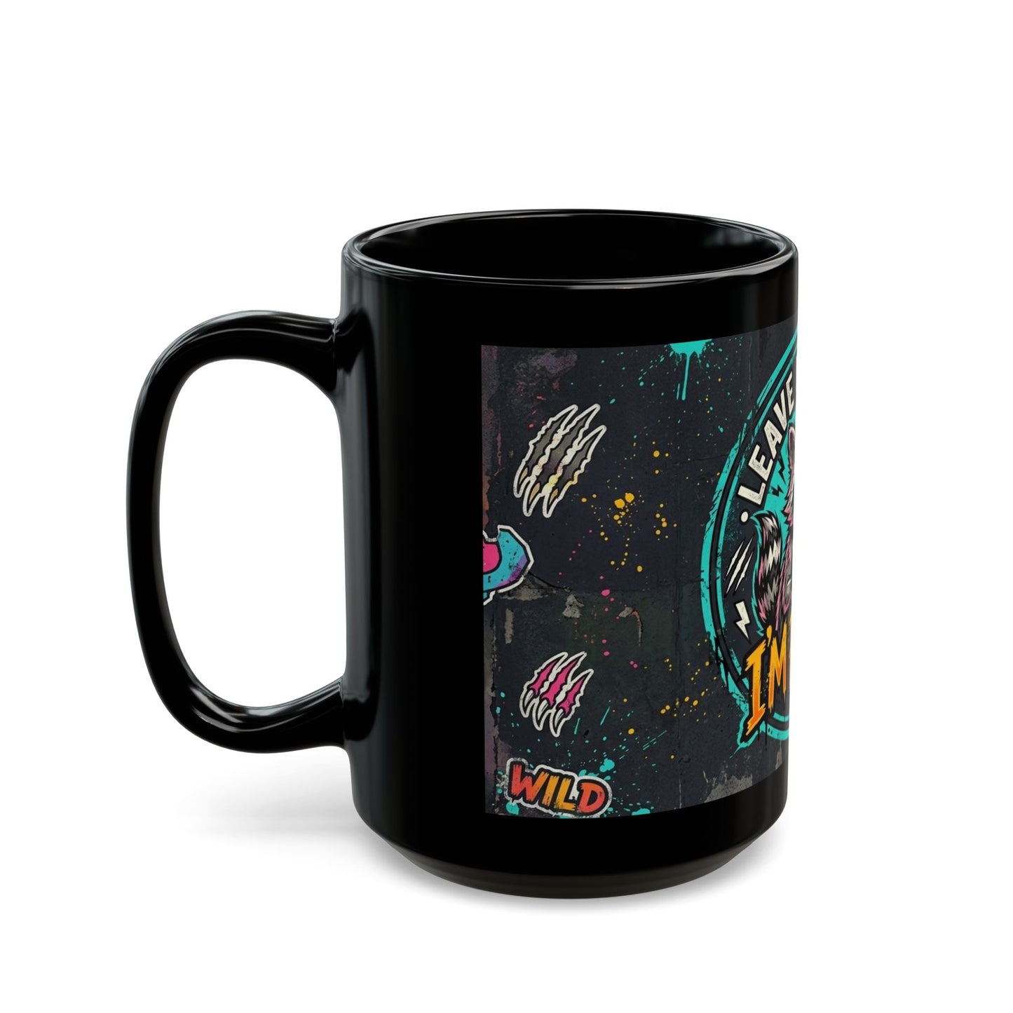 Leave Me Alone Black Mug (11oz, 15oz)