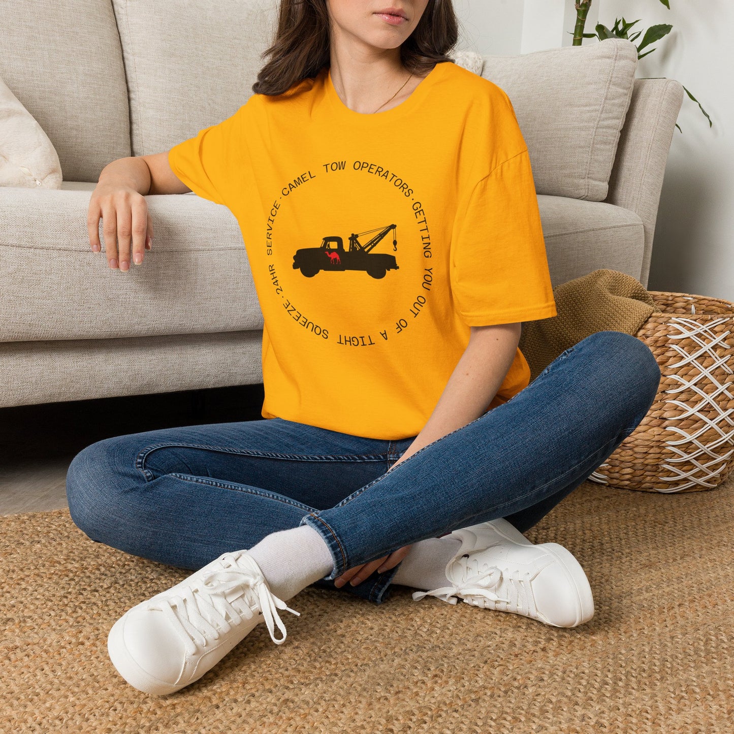 Camel Tow Operators Funny Adult Humor Softstyle Tee — Gag Gift for Him or Her