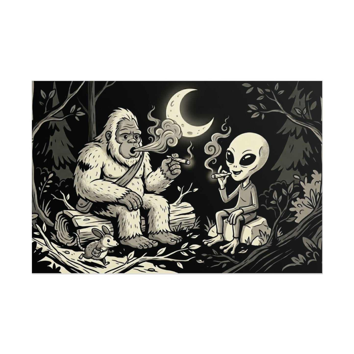 Bigfoot and Friends Rolled Posters