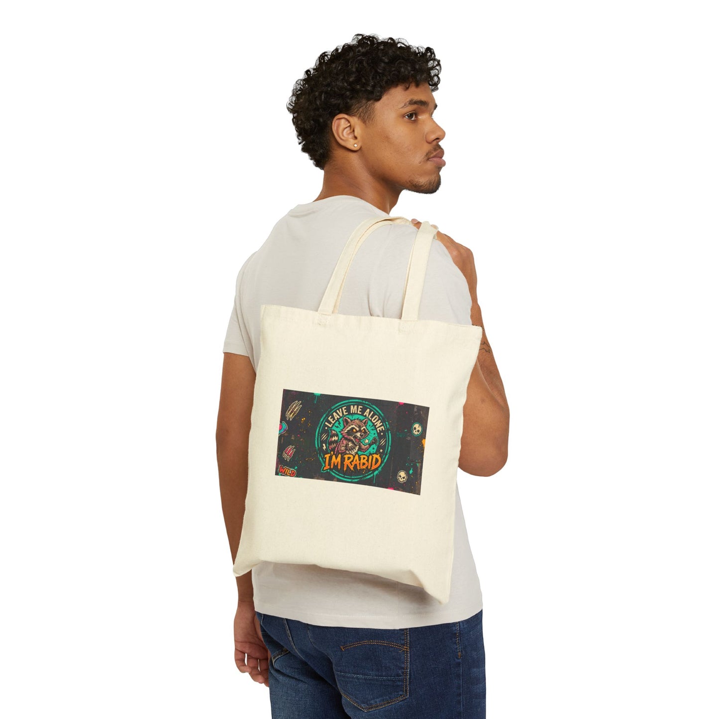 I'm Rabid Dual Graphic Cotton Canvas Tote Bag