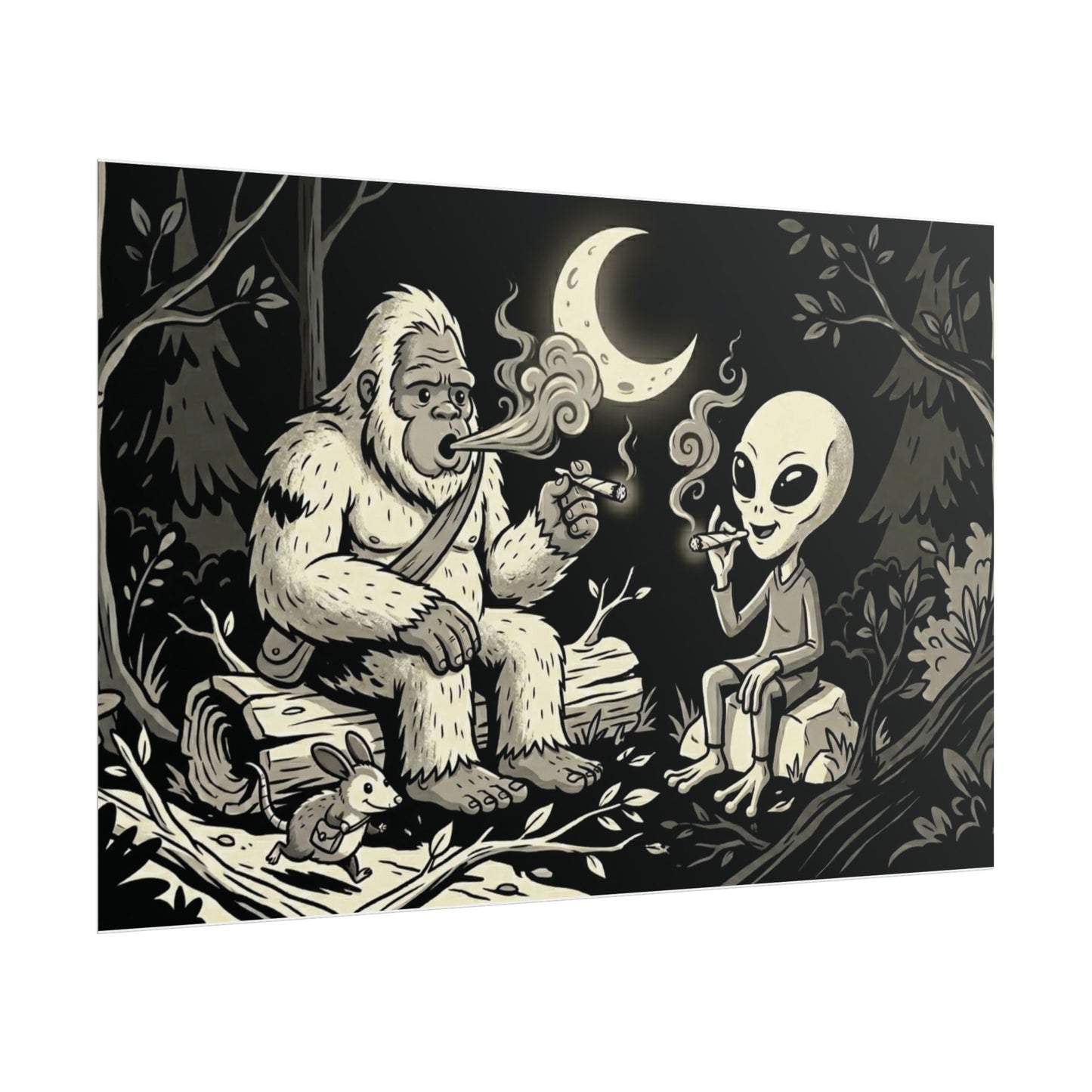 Bigfoot and Friends Rolled Posters