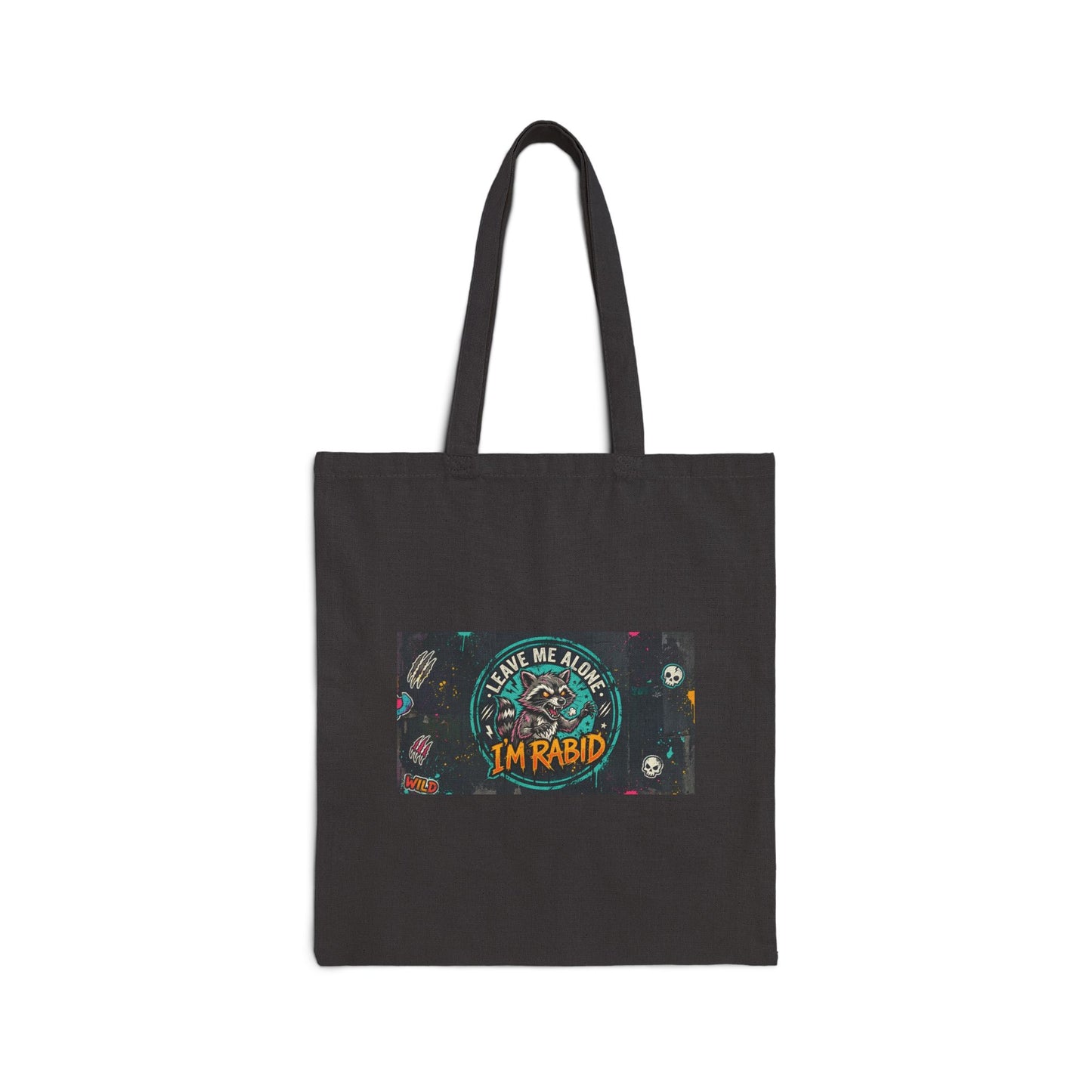 Dual Graphic Cotton Canvas Tote Bag