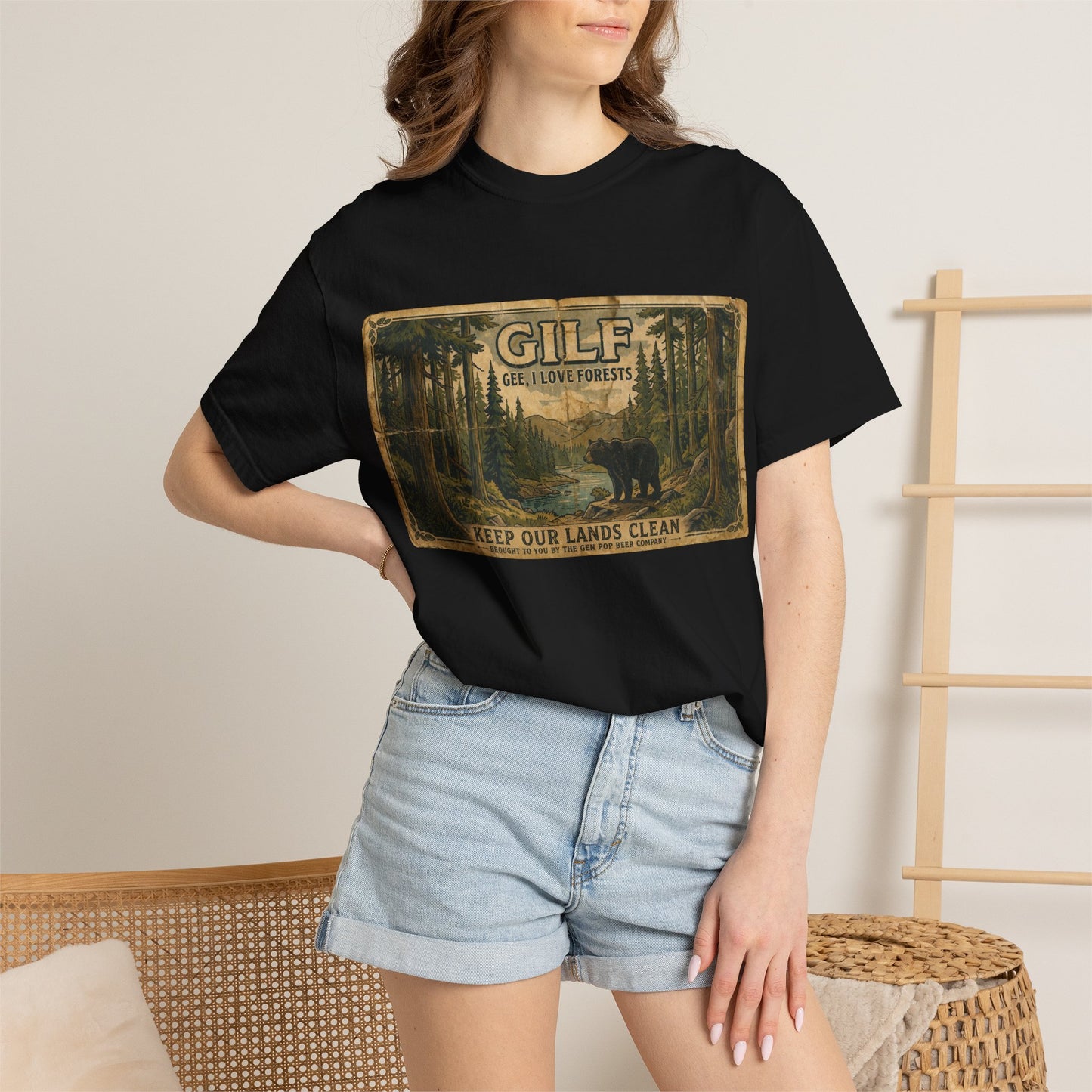 GILF Bear Unisex Garment-Dyed T-shirt