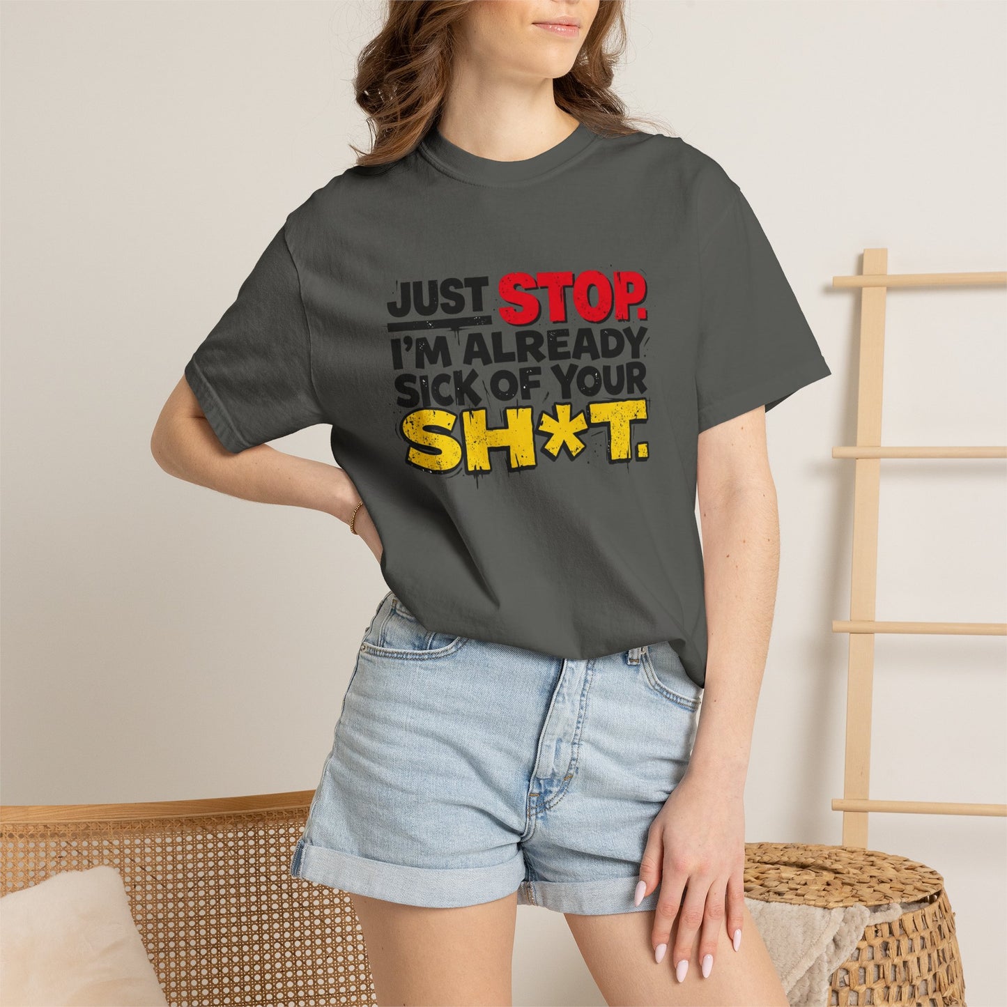 Just Stop Unisex Garment-Dyed T-shirt