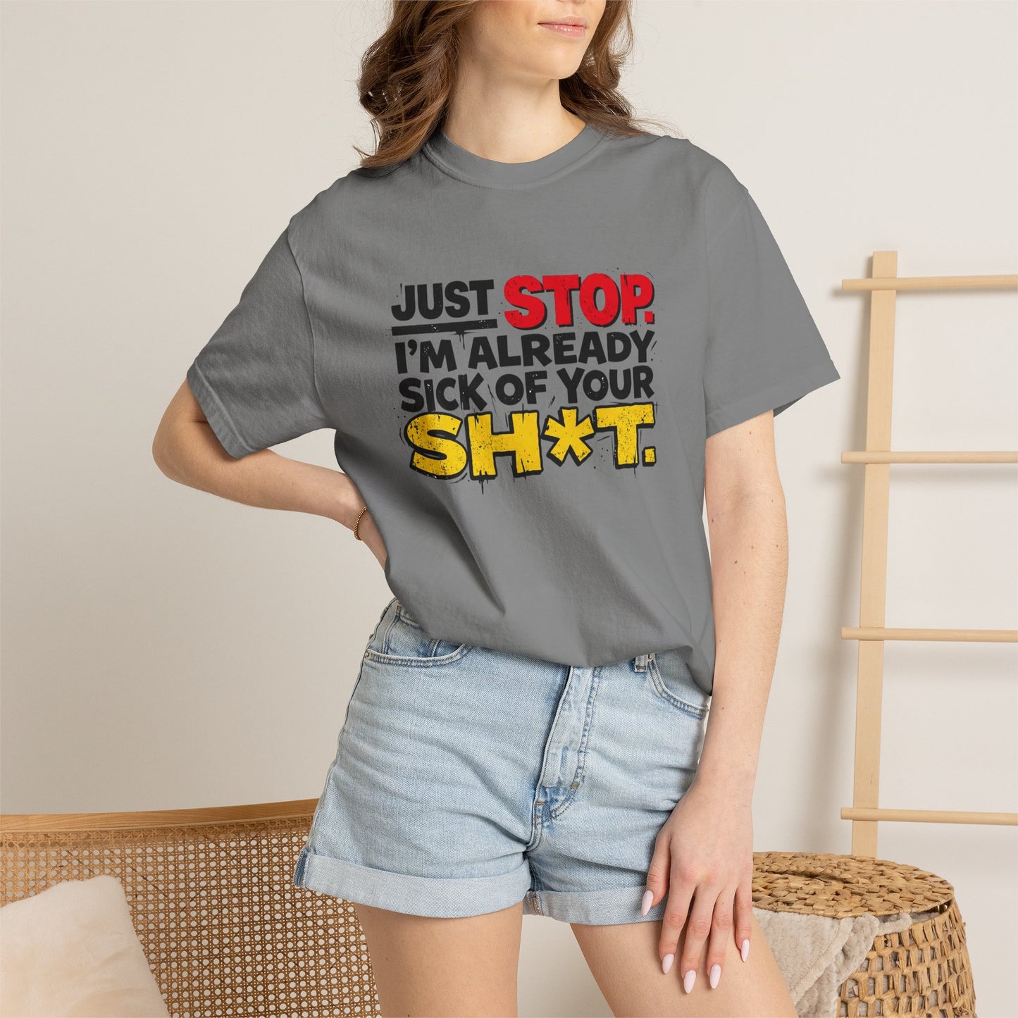 Just Stop Unisex Garment-Dyed T-shirt