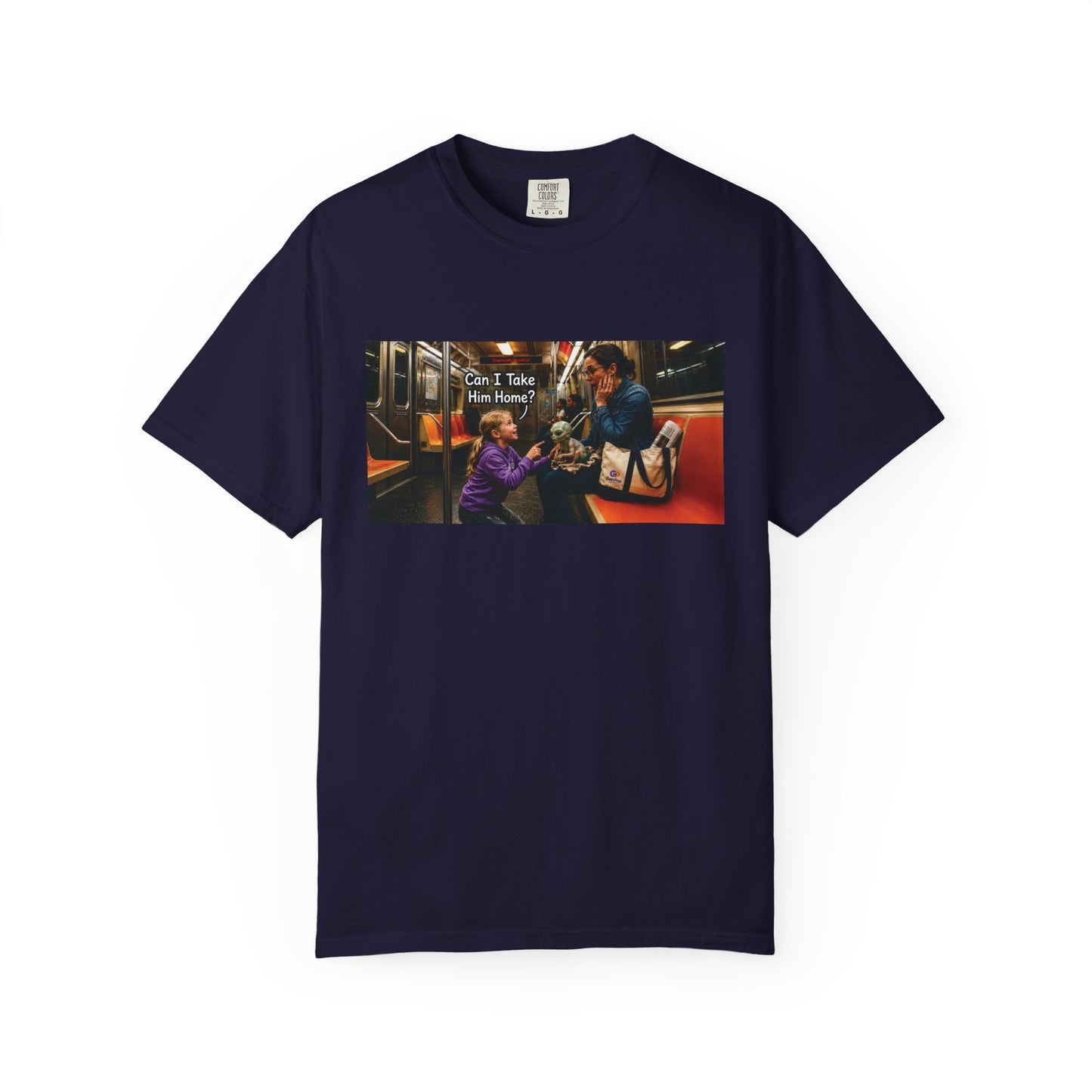 Can I Take Him Home? Funny Garment-Dyed T-Shirt — Cute Gift for Him or Her