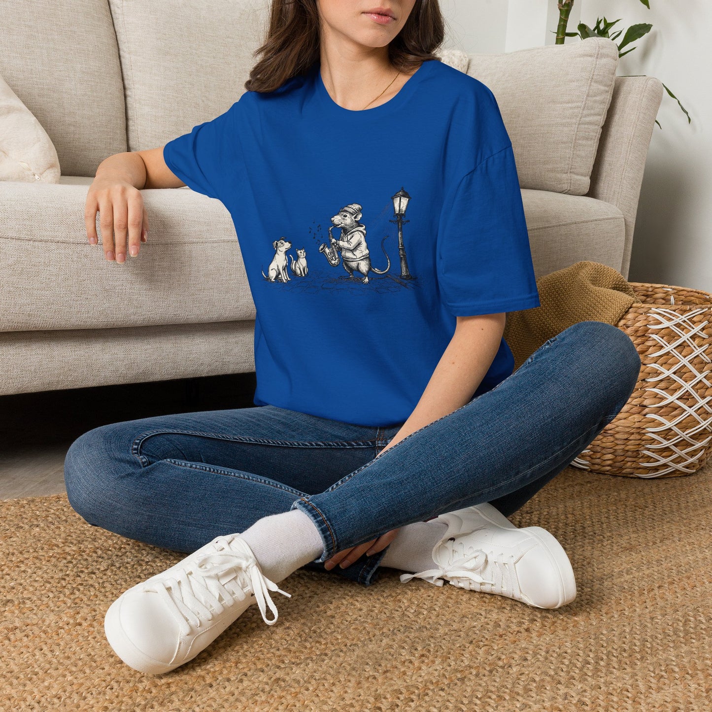 Musical rat Unisex Softstyle T-Shirt