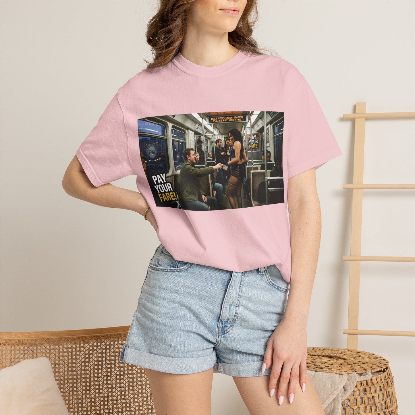 Pay Your Fare Unisex Garment-Dyed T-shirt