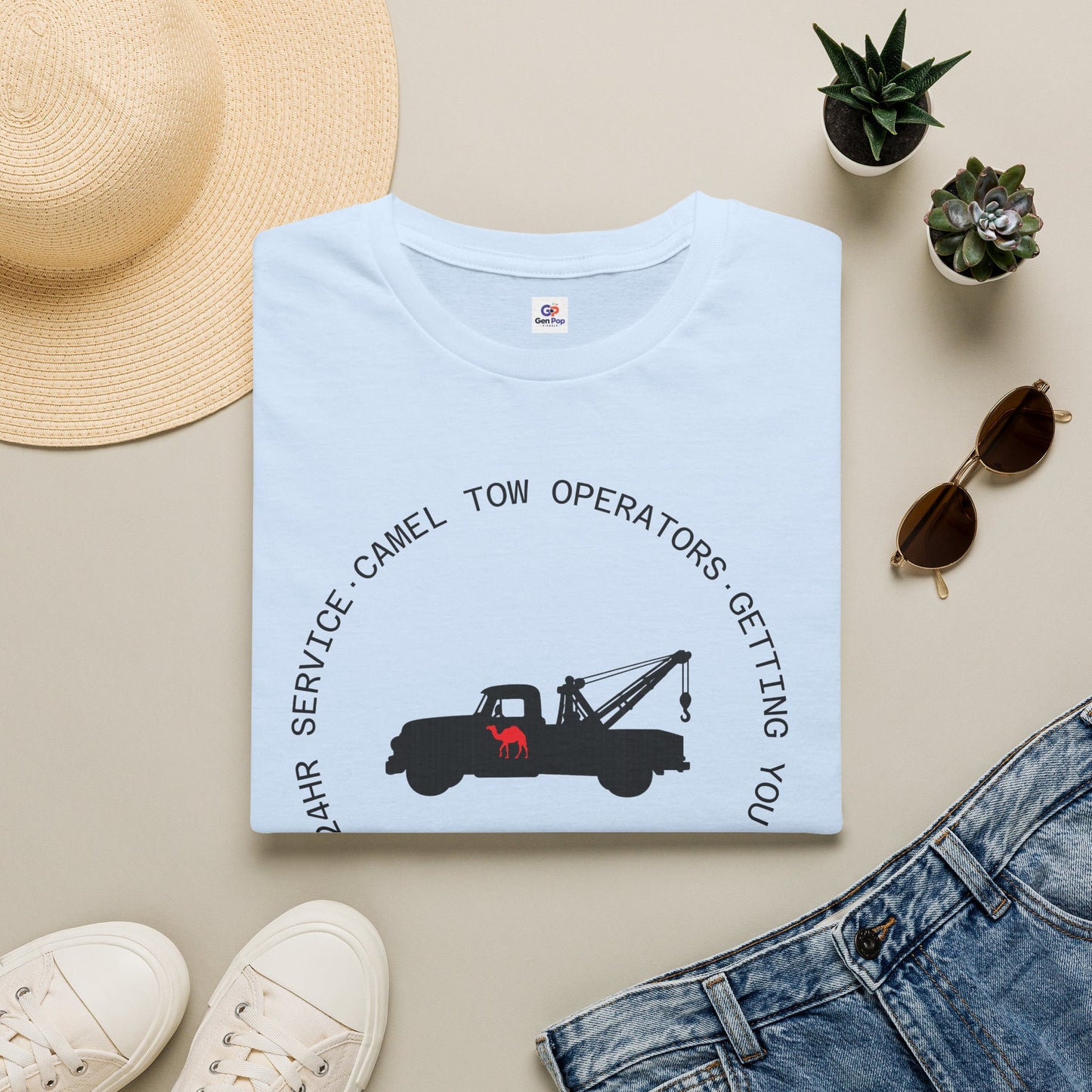 Camel Tow Operators Funny Adult Humor Softstyle Tee — Gag Gift for Him or Her