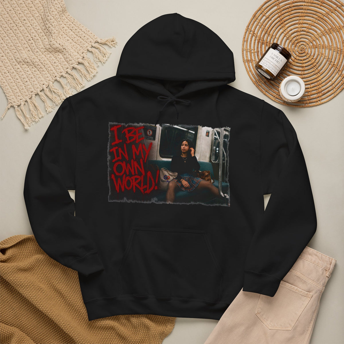 I be in my own world Unisex Heavy Blend™ Hooded Sweatshirt