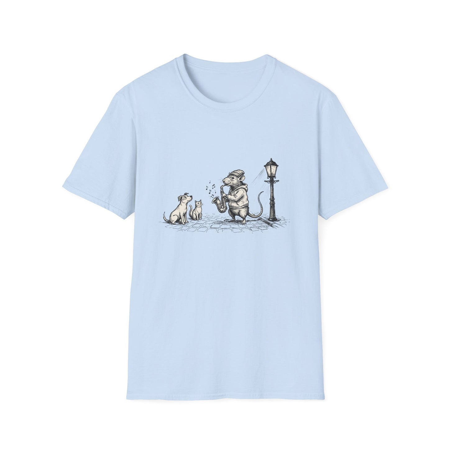 Musical rat Unisex Softstyle T-Shirt