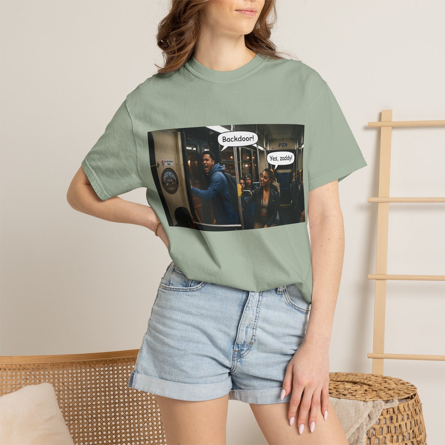 Backdoor Unisex Garment-Dyed T-shirt