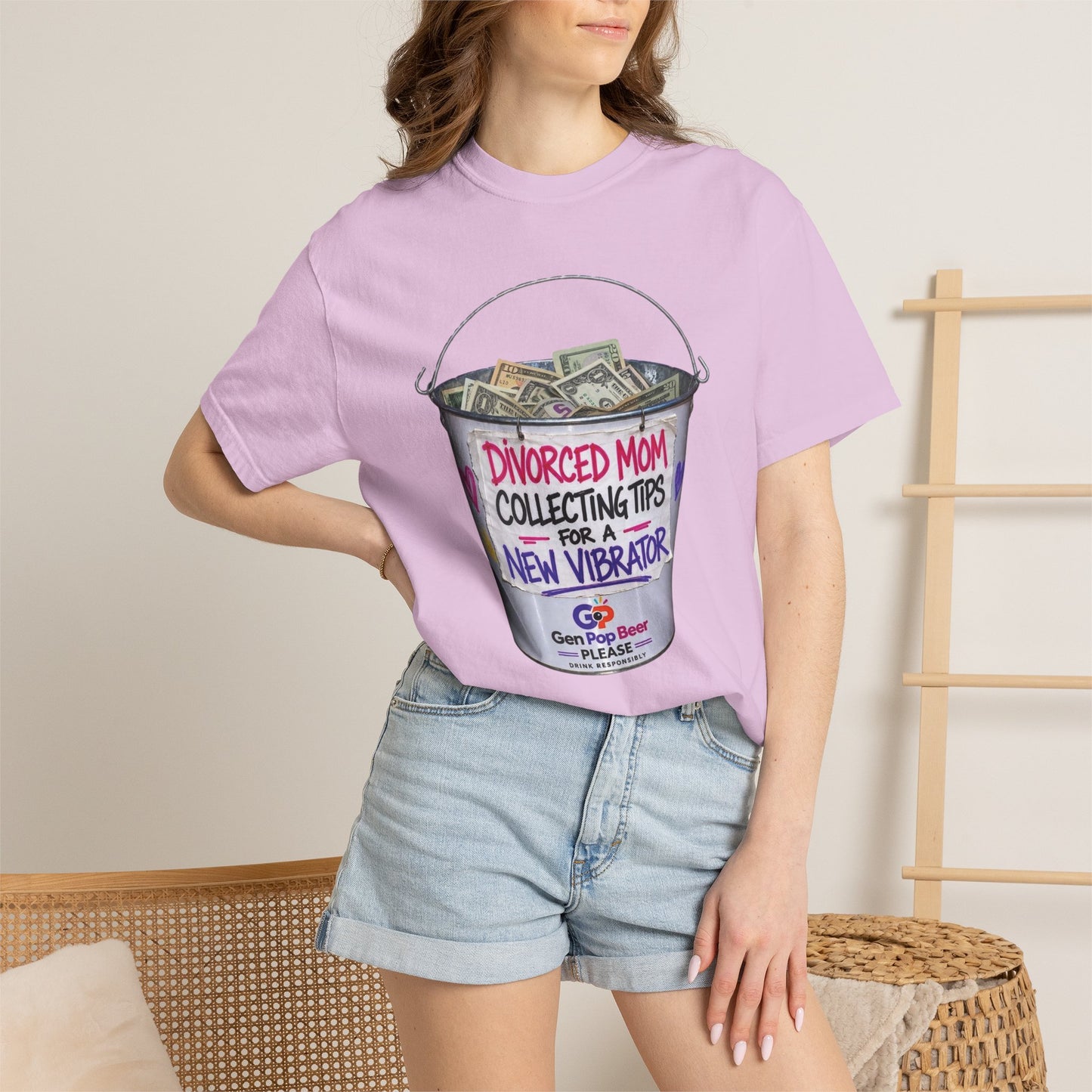 Divorced Mom Collecting Tips for a New One Funny Garment-Dyed Tee — Gag Gift for Her