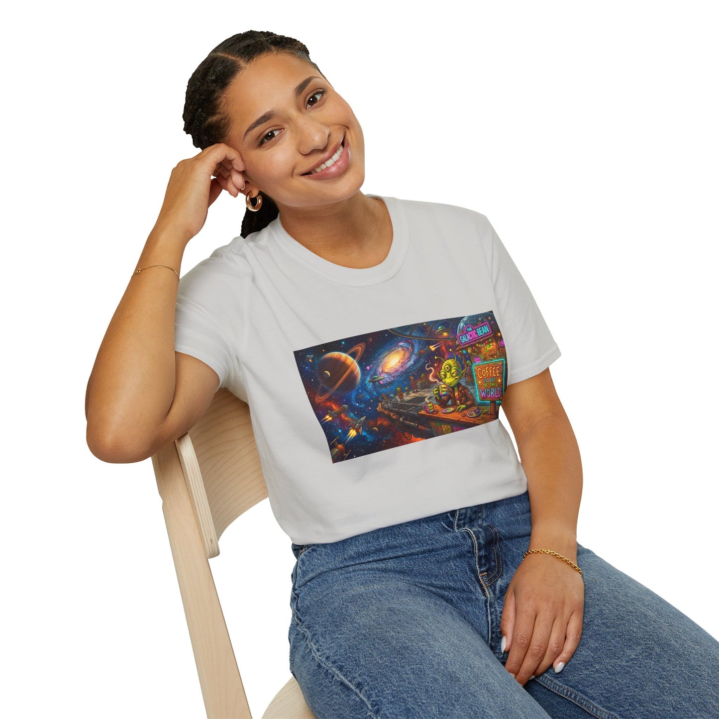 Coffee Is Out of This World Funny Softstyle Tee — Unique Gift for Coffee Lovers