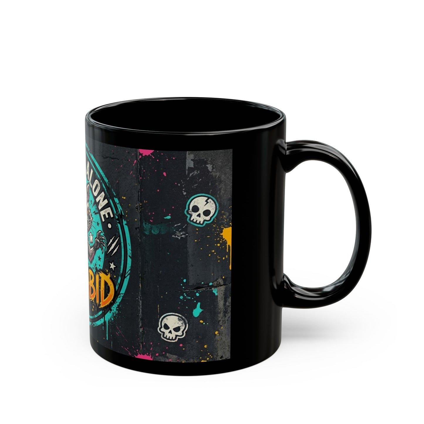 Leave Me Alone Black Mug (11oz, 15oz)