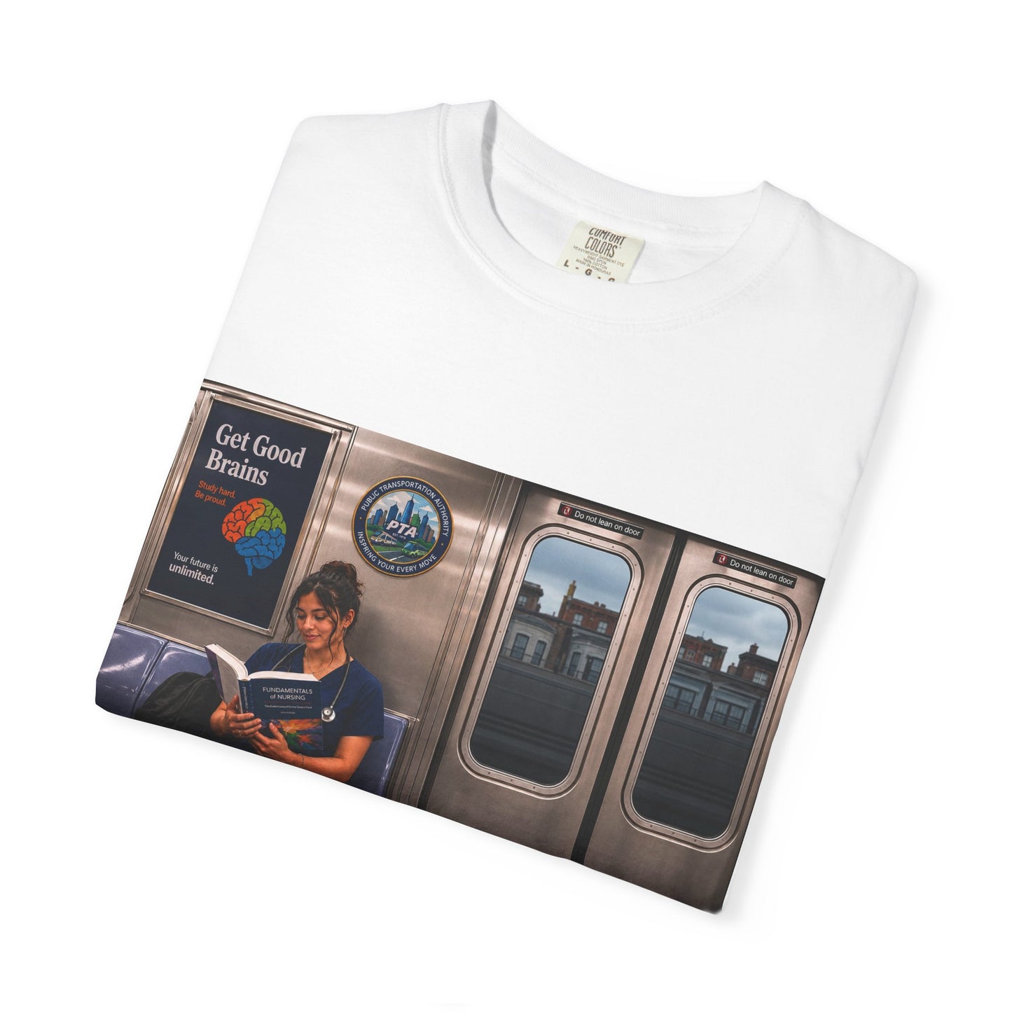 Brains Unisex Garment-Dyed T-shirt