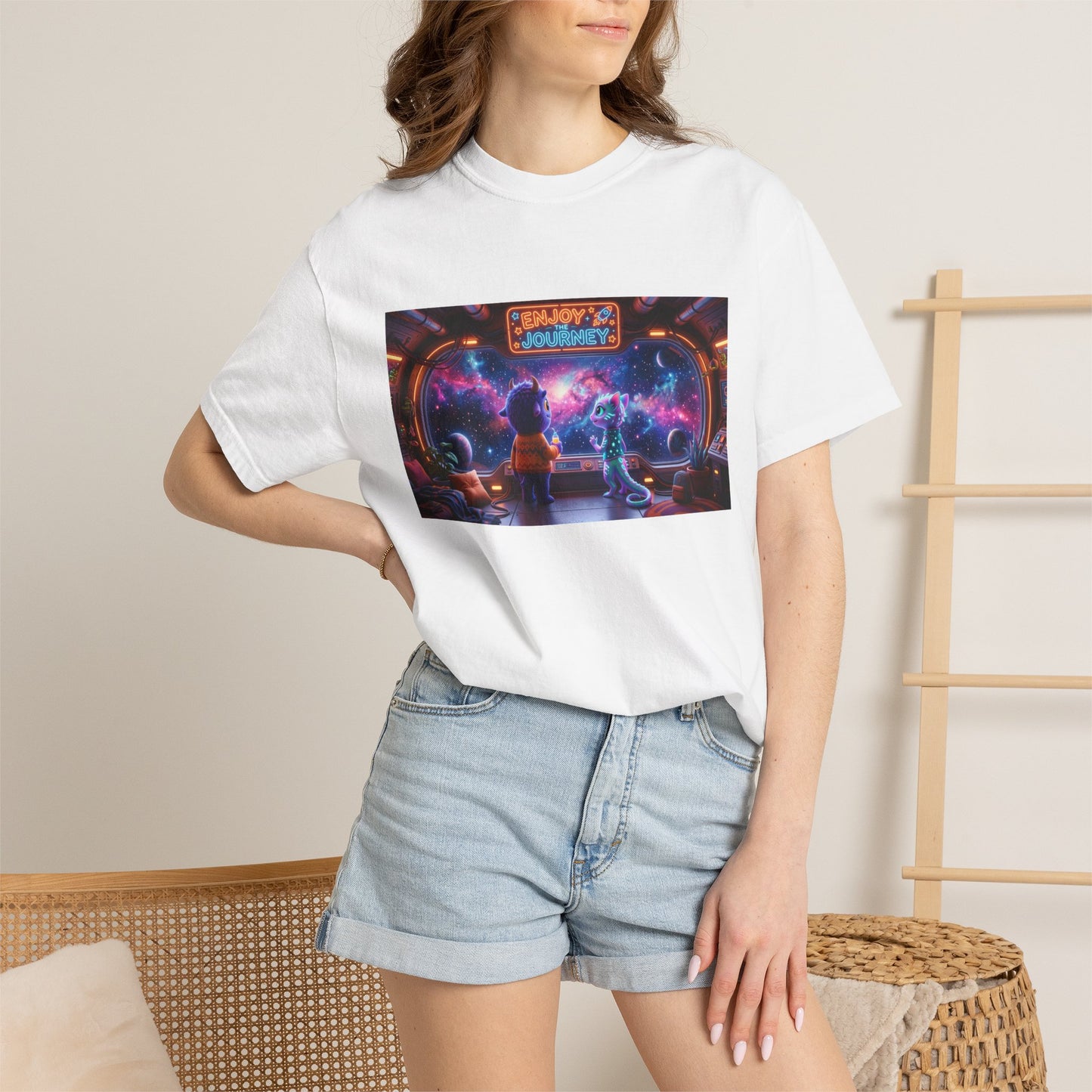 Enjoy the Journey Motivational Garment-Dyed Tee — Unique Unisex Gift