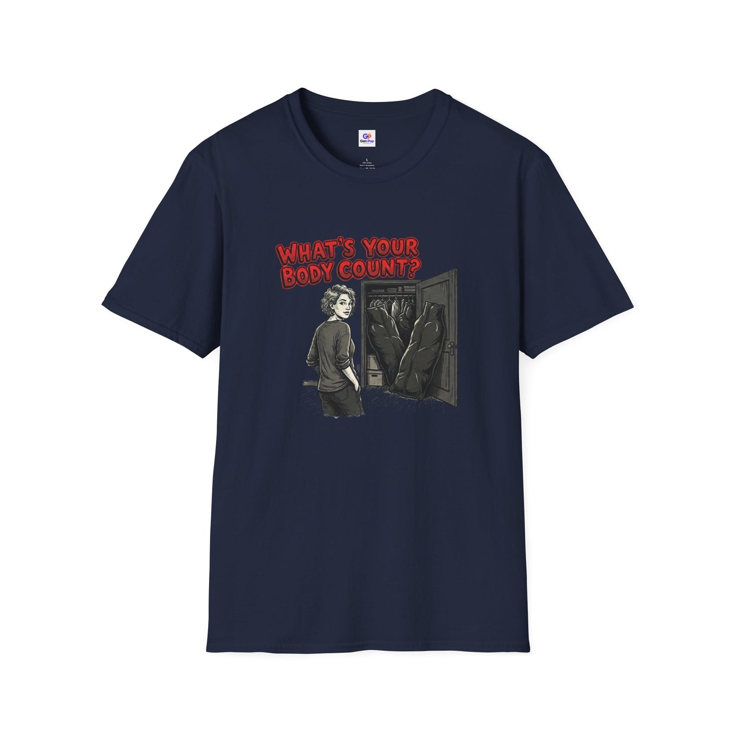 Body Count Funny Adult Humor Softstyle Tee — Gag Gift for Him or Her