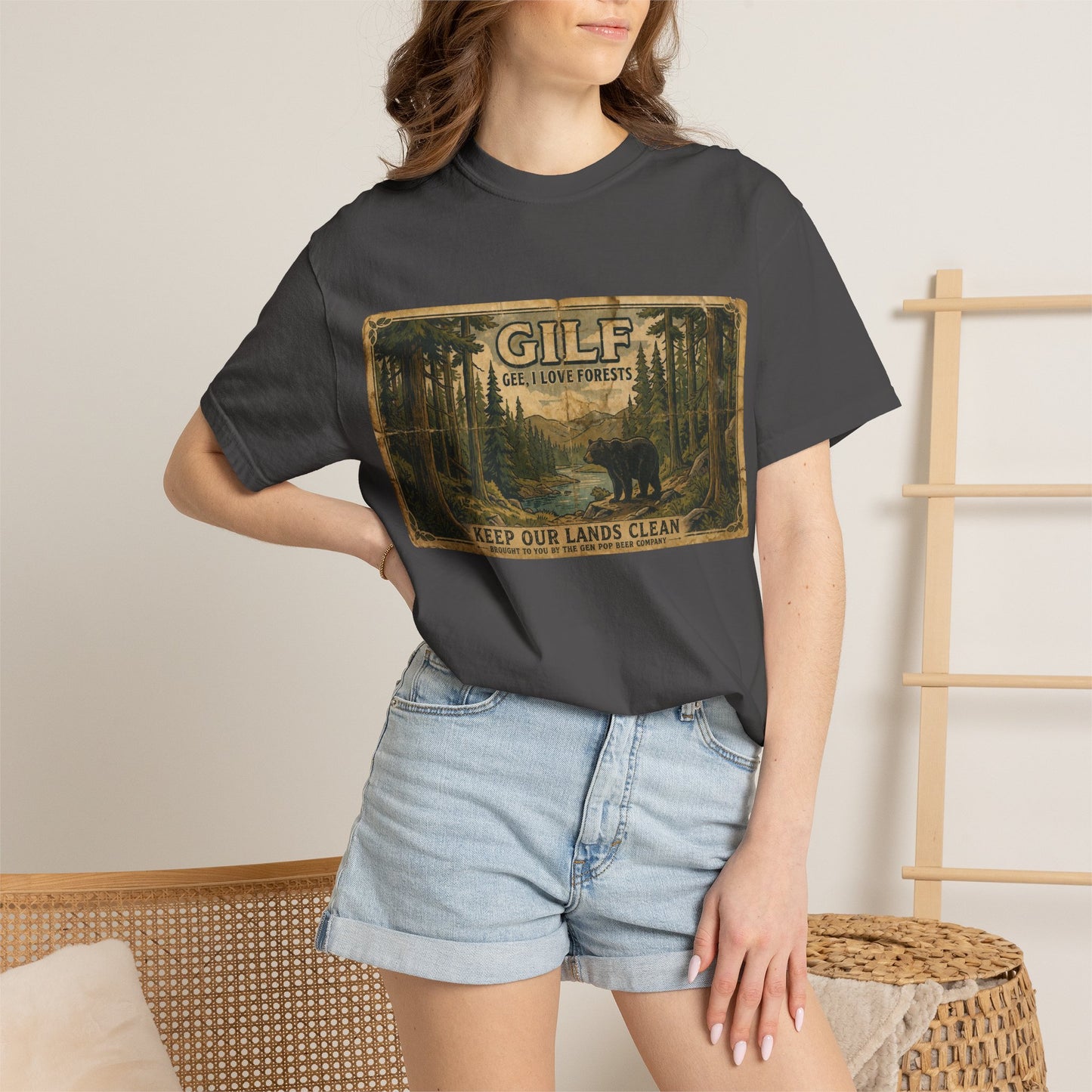 GILF Bear Unisex Garment-Dyed T-shirt