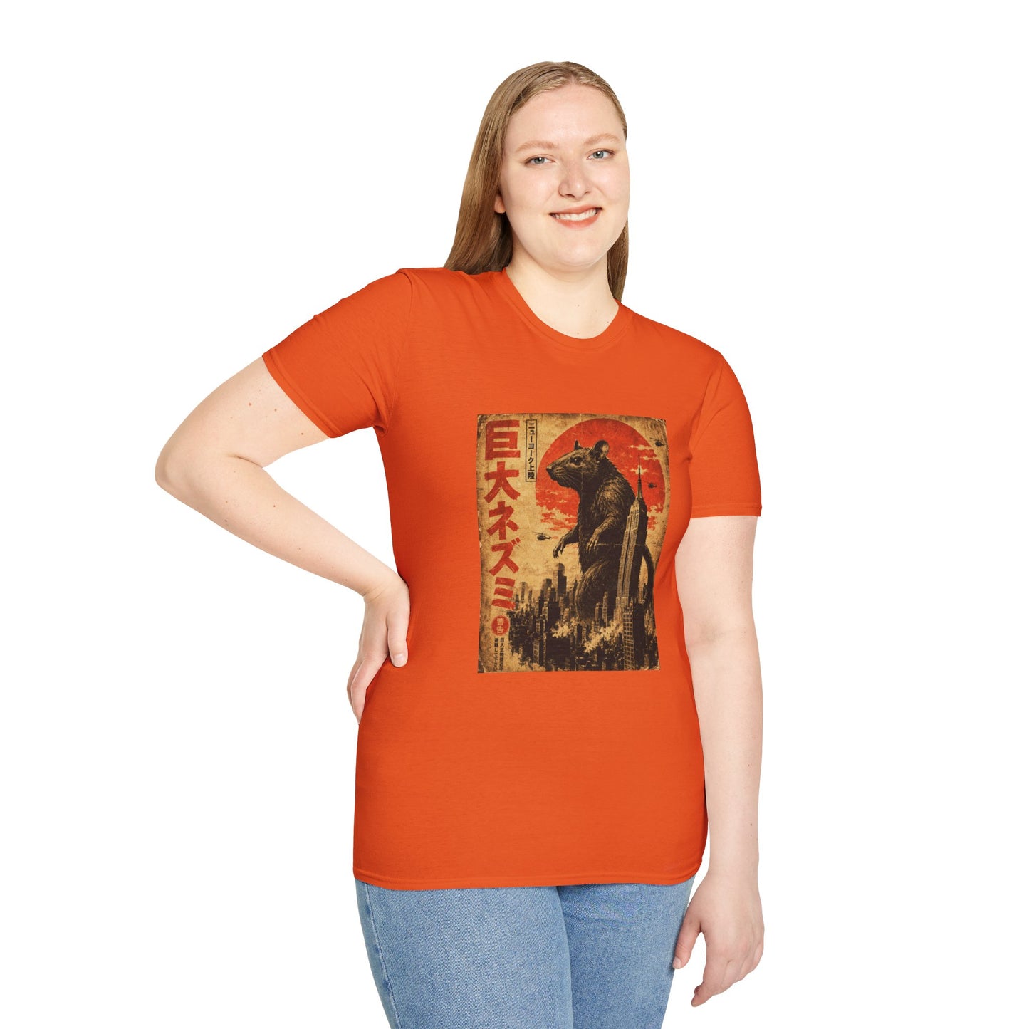 Ratzilla NYC Graphic Softstyle Tee — Funny Gift for New Yorkers, Kaiju Fans & Tourists